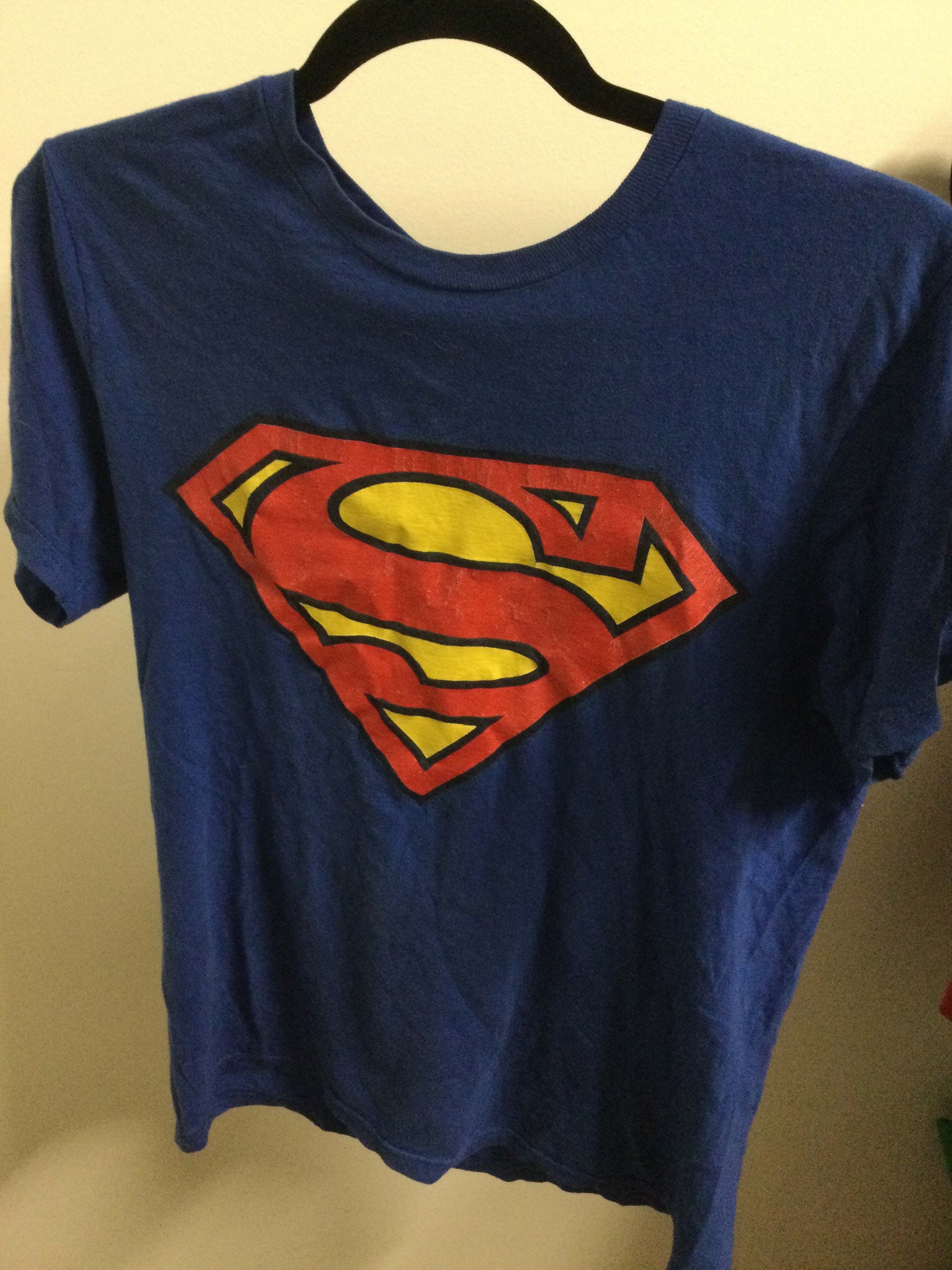 Superman blue logo Tshirt size Youth medium