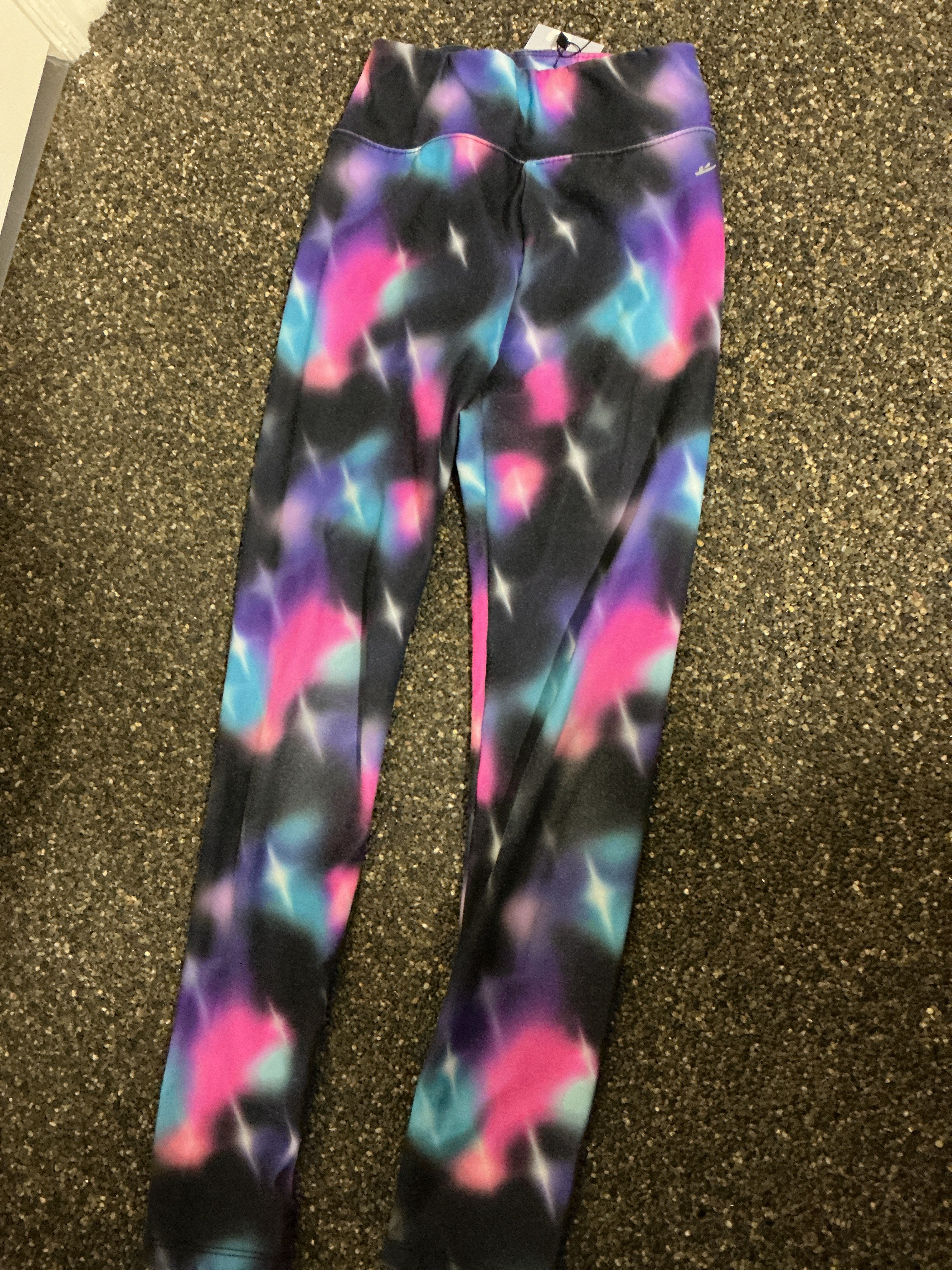 Athletic Works galaxy leggings 7-8Y