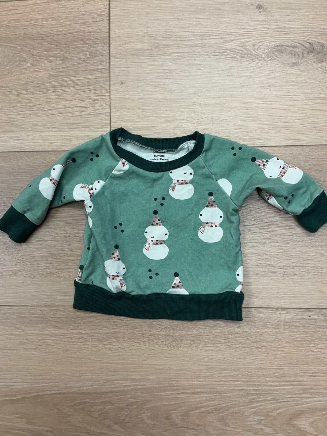 peanut & bumble Baby Sweater and Pant set 6-9M Snowman