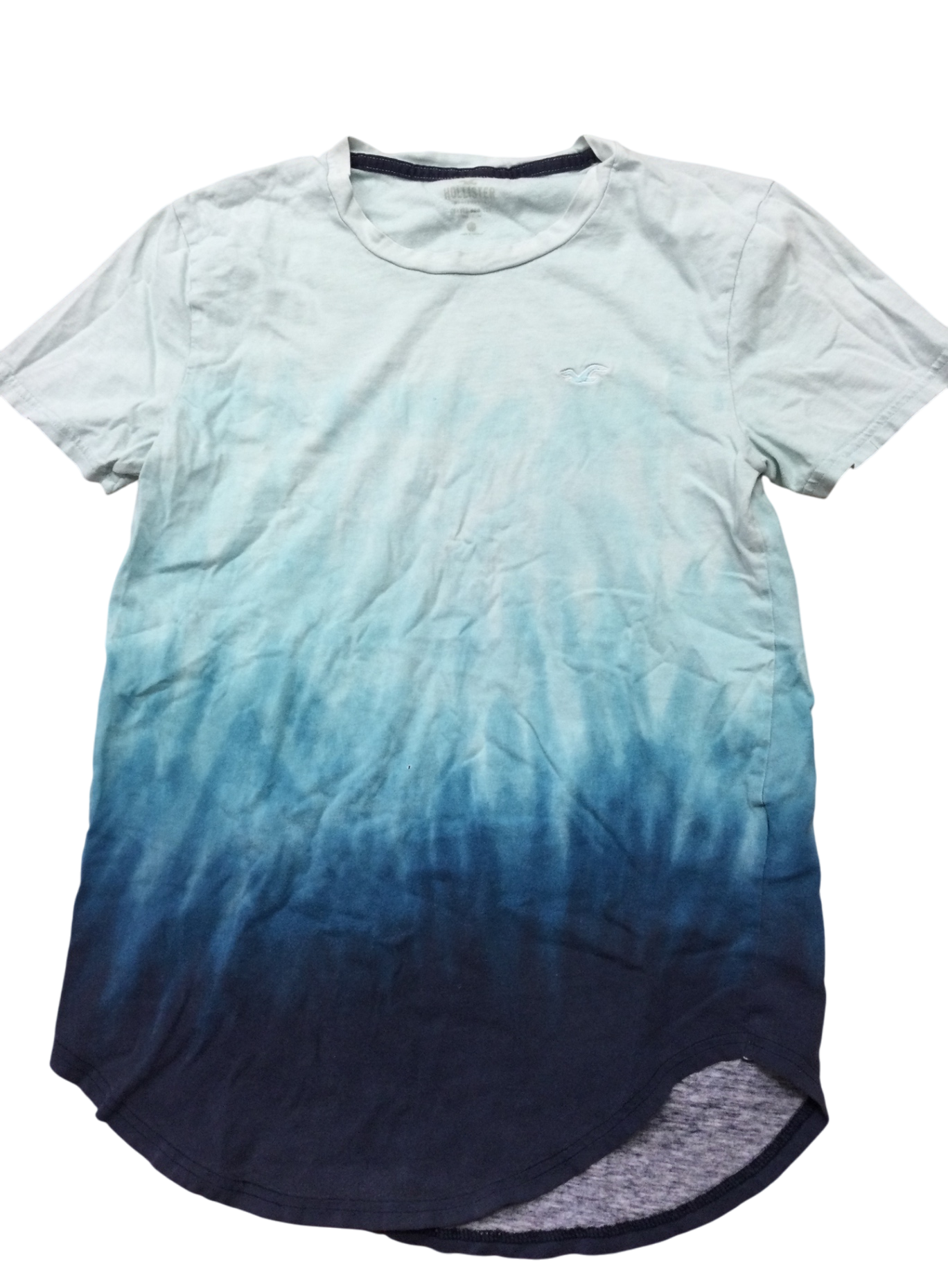 Hollister T-Shirt Men’s small Blue and white ombré