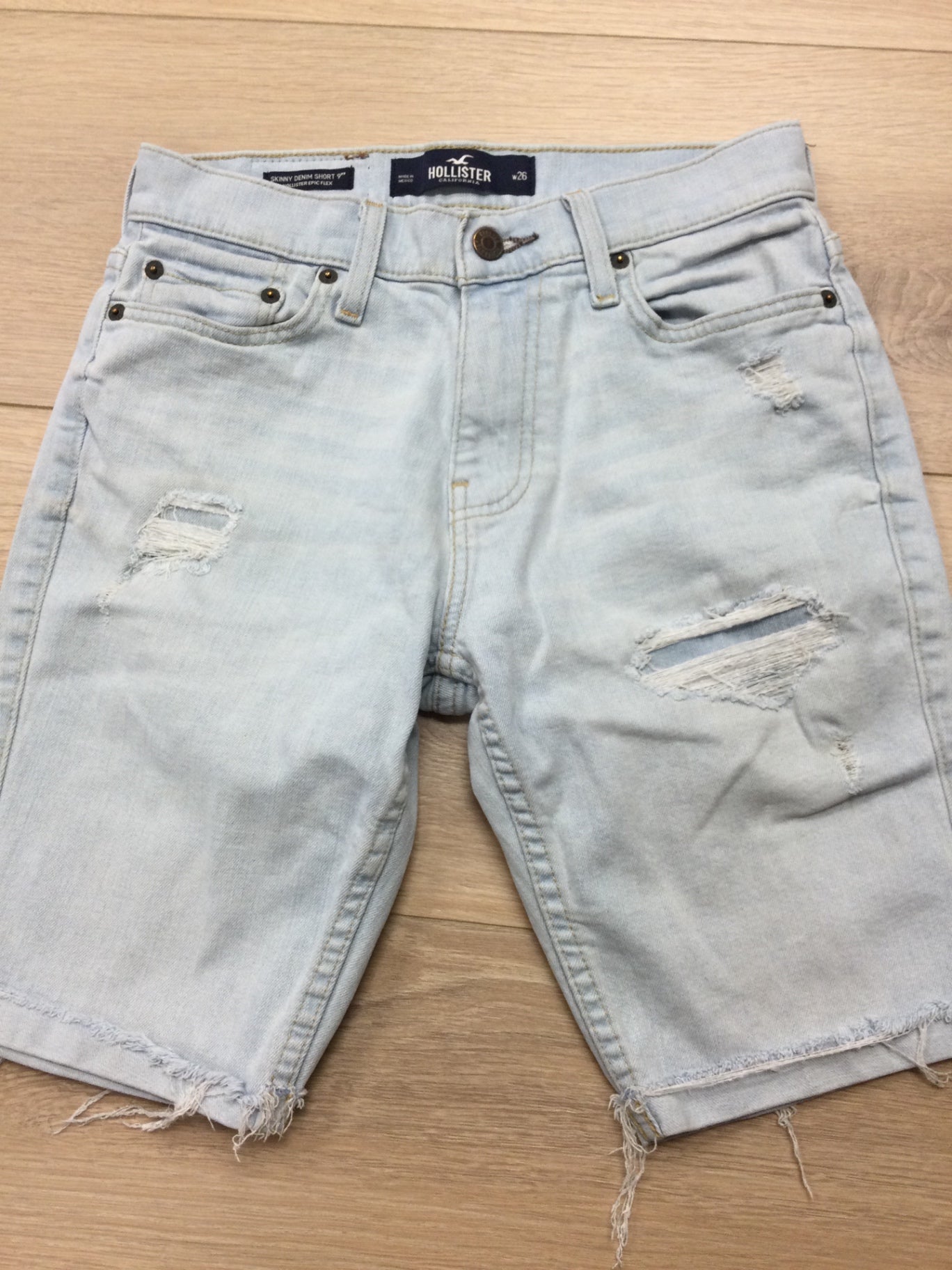 Hollister Boys Shorts 26 Light Blue