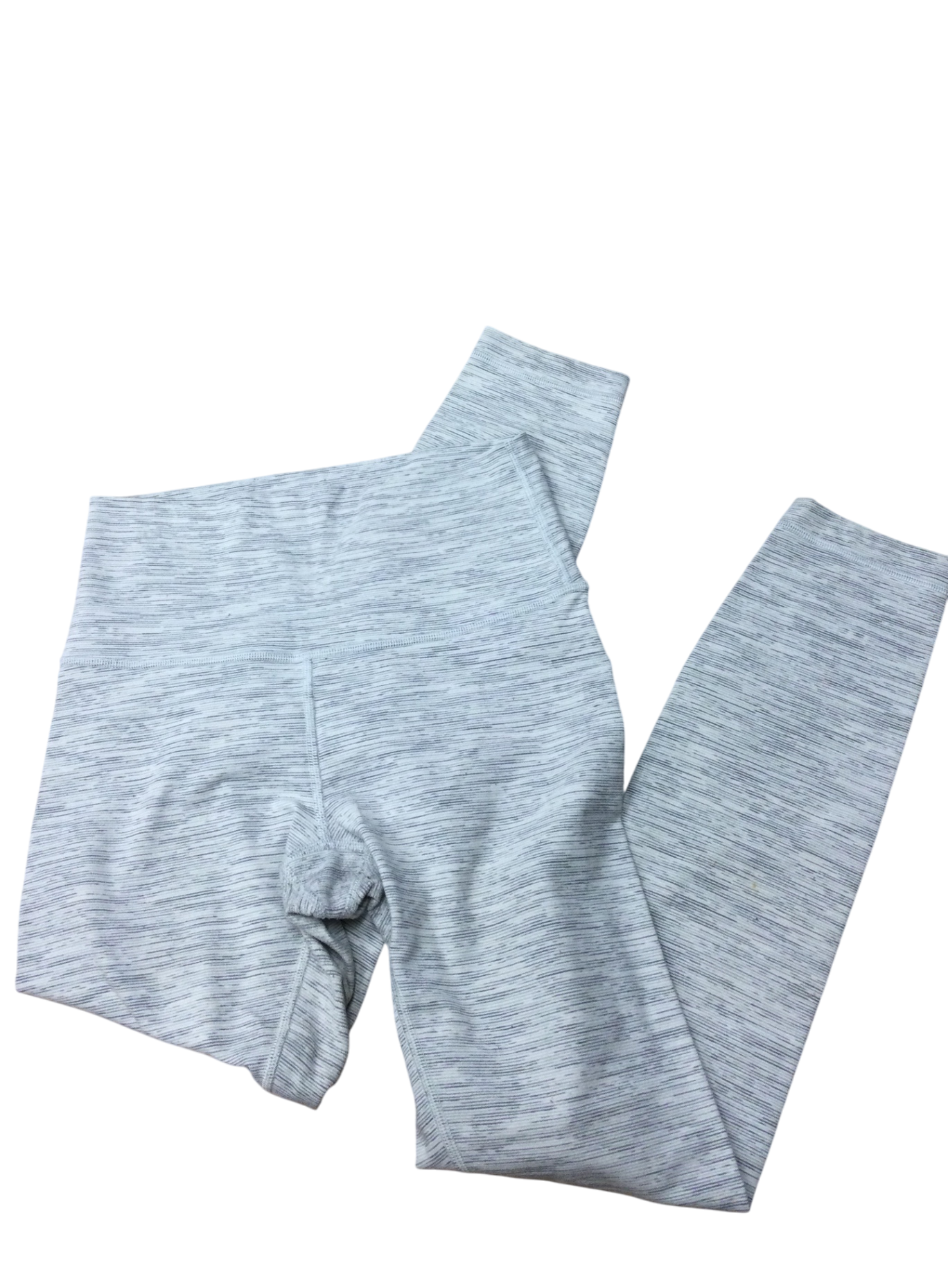 Lululemon leggings Womens small Light Grey with Thin Black Stripes