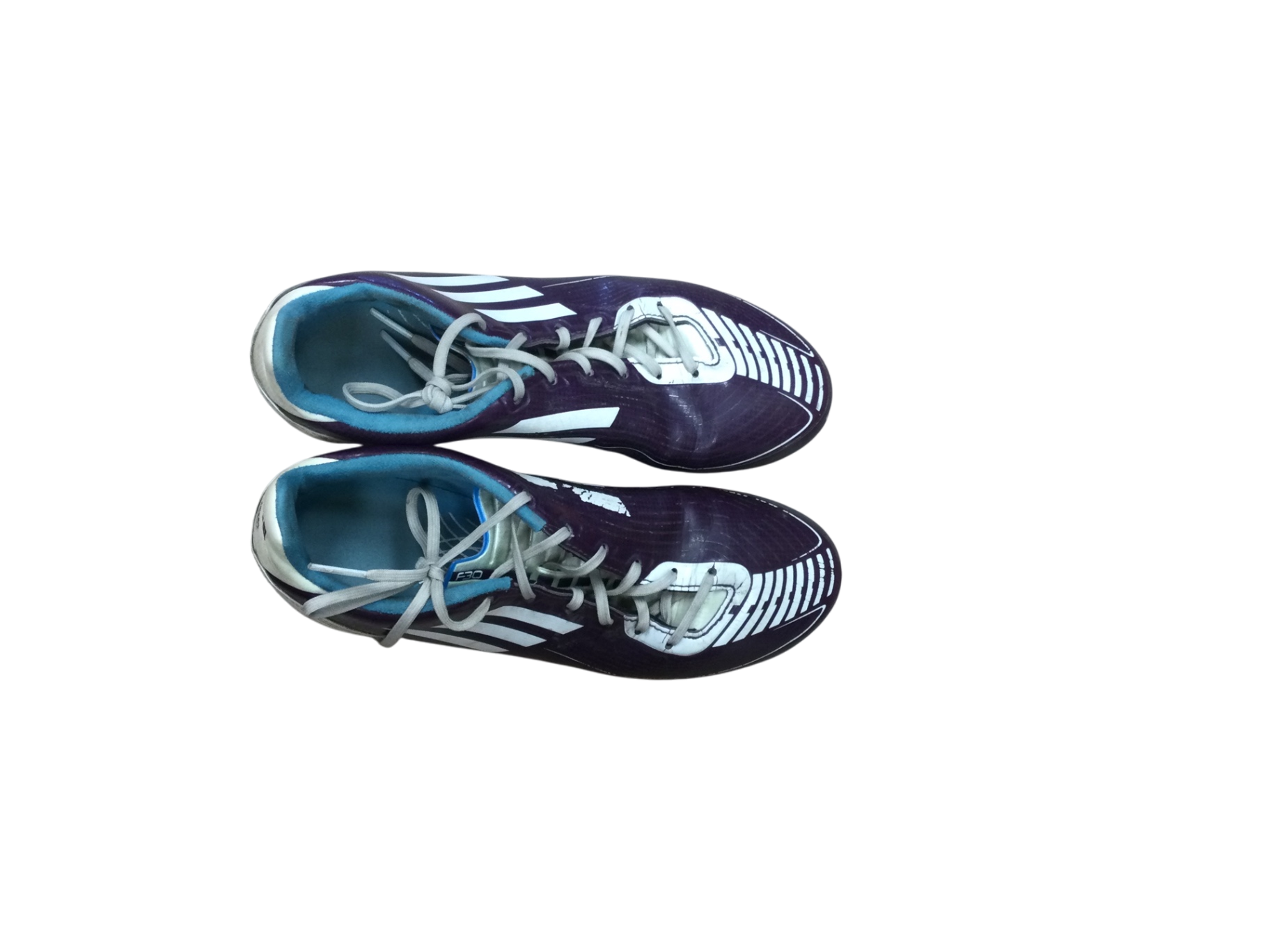 Adidas Soccer Cleats Size 5Y Purple, white, blue