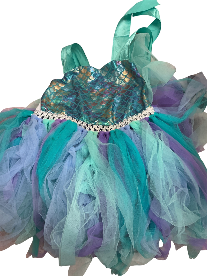 Unknown Dress 12-18M Multicolor (teal, purple, blue, and iridescent)