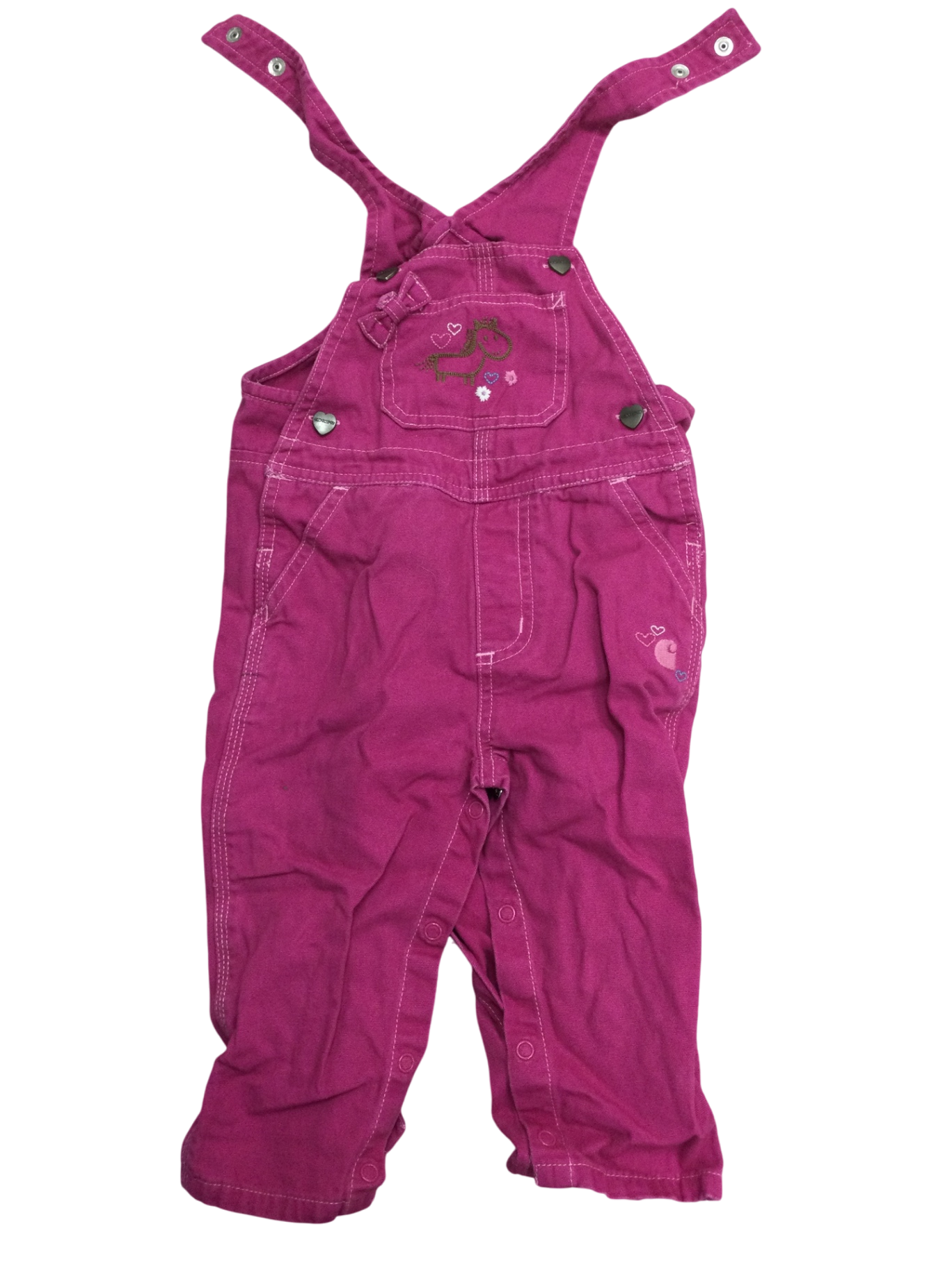 Carhartt Baby Overalls 18-24M Pink