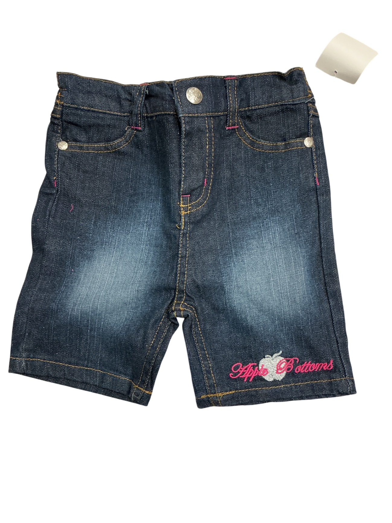 Apple Bottoms Baby Jean Shorts 24M Dark Blue