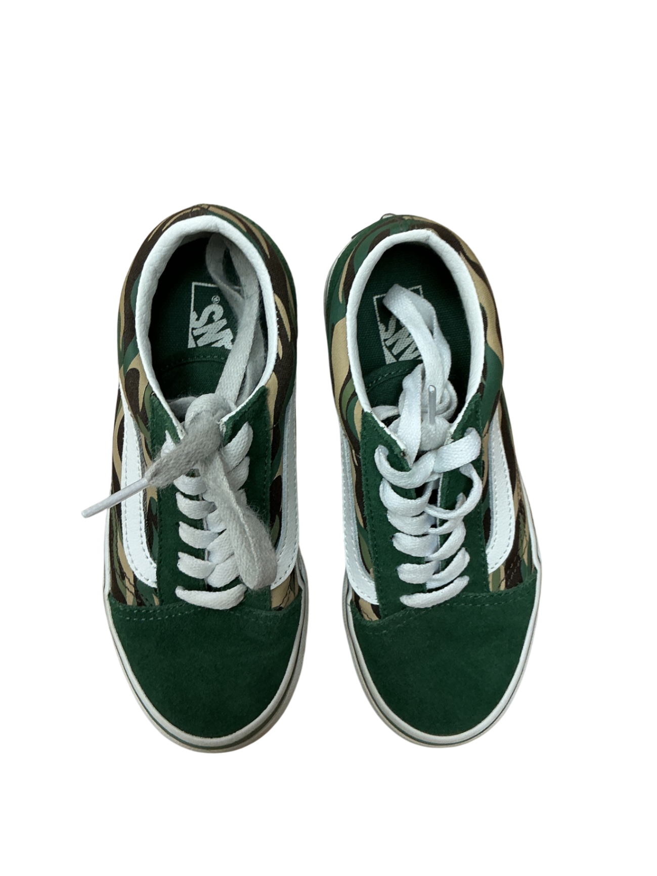 Vans Shoes 1Y Green, Brown, Tan, White