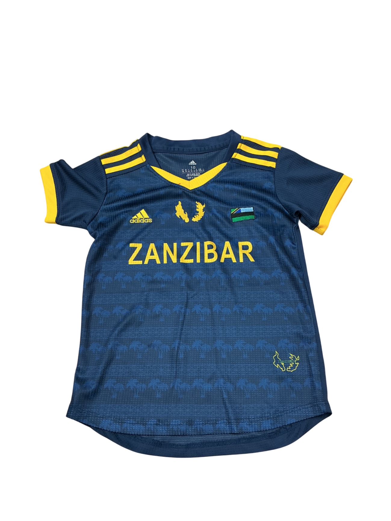 Adidas Soccer Tshirt 10Y Blue and yellow