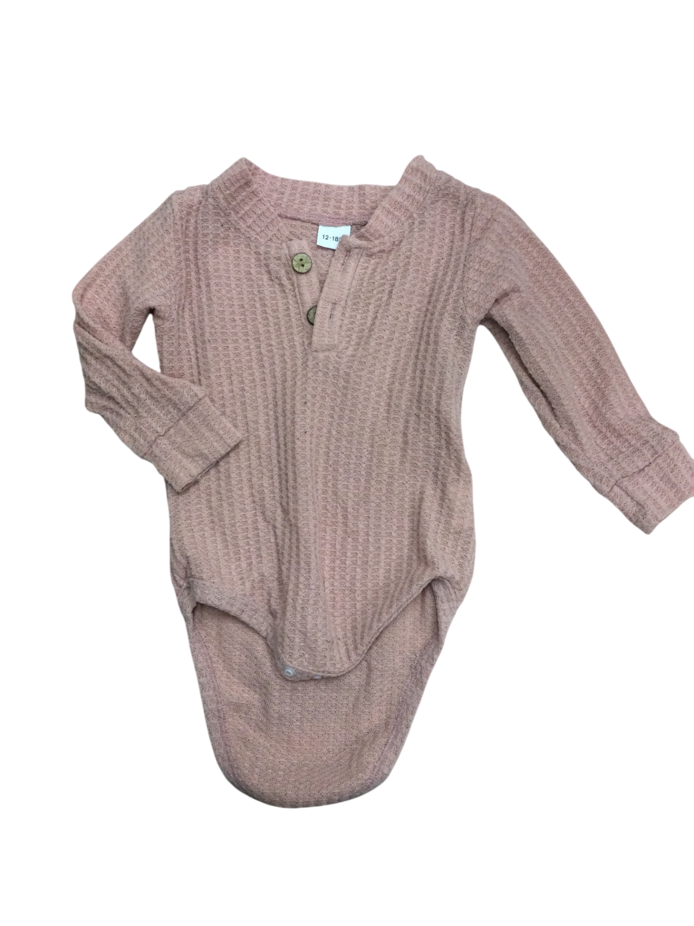 H&M Baby Knitted Bodysuit 12-18M Pink