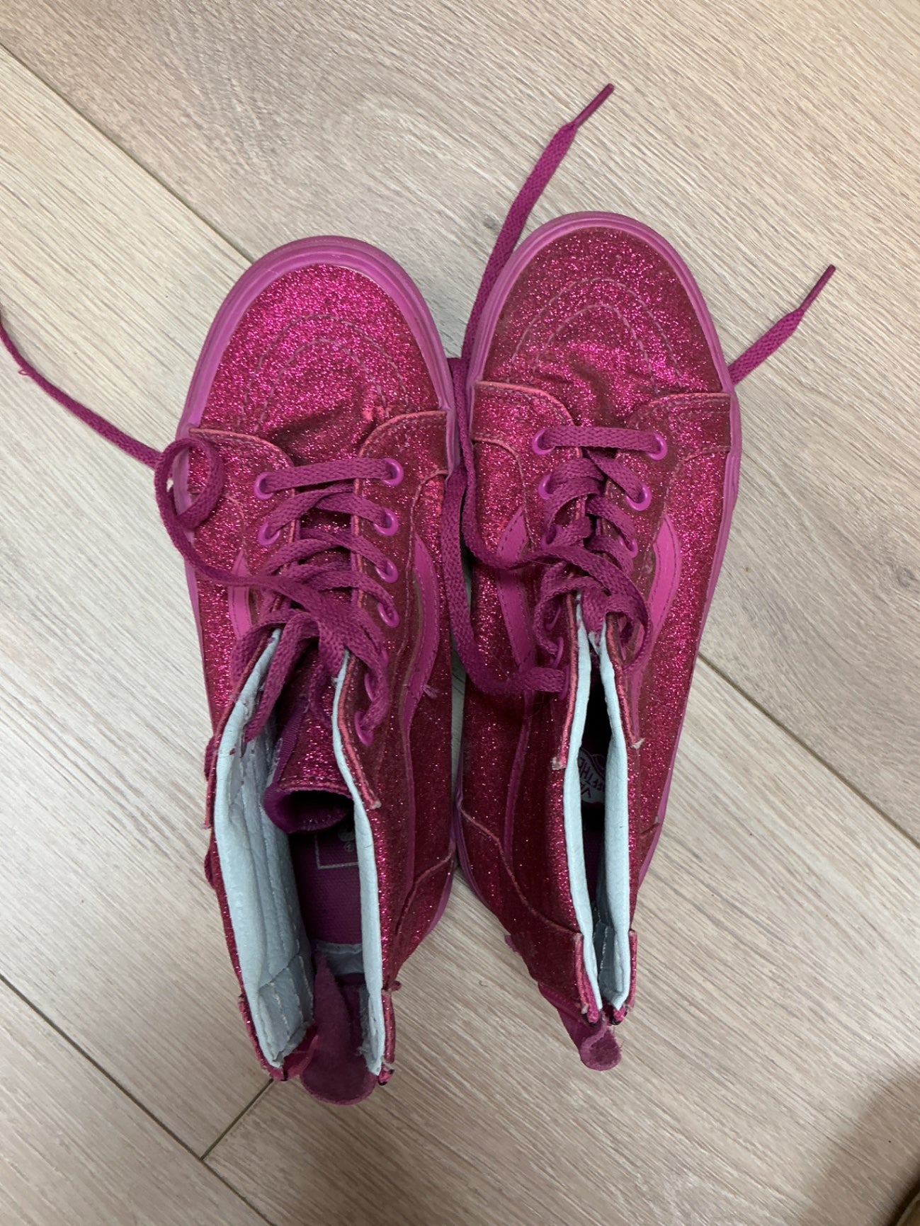 Vans Shoes Size 3 Pink and sparkly