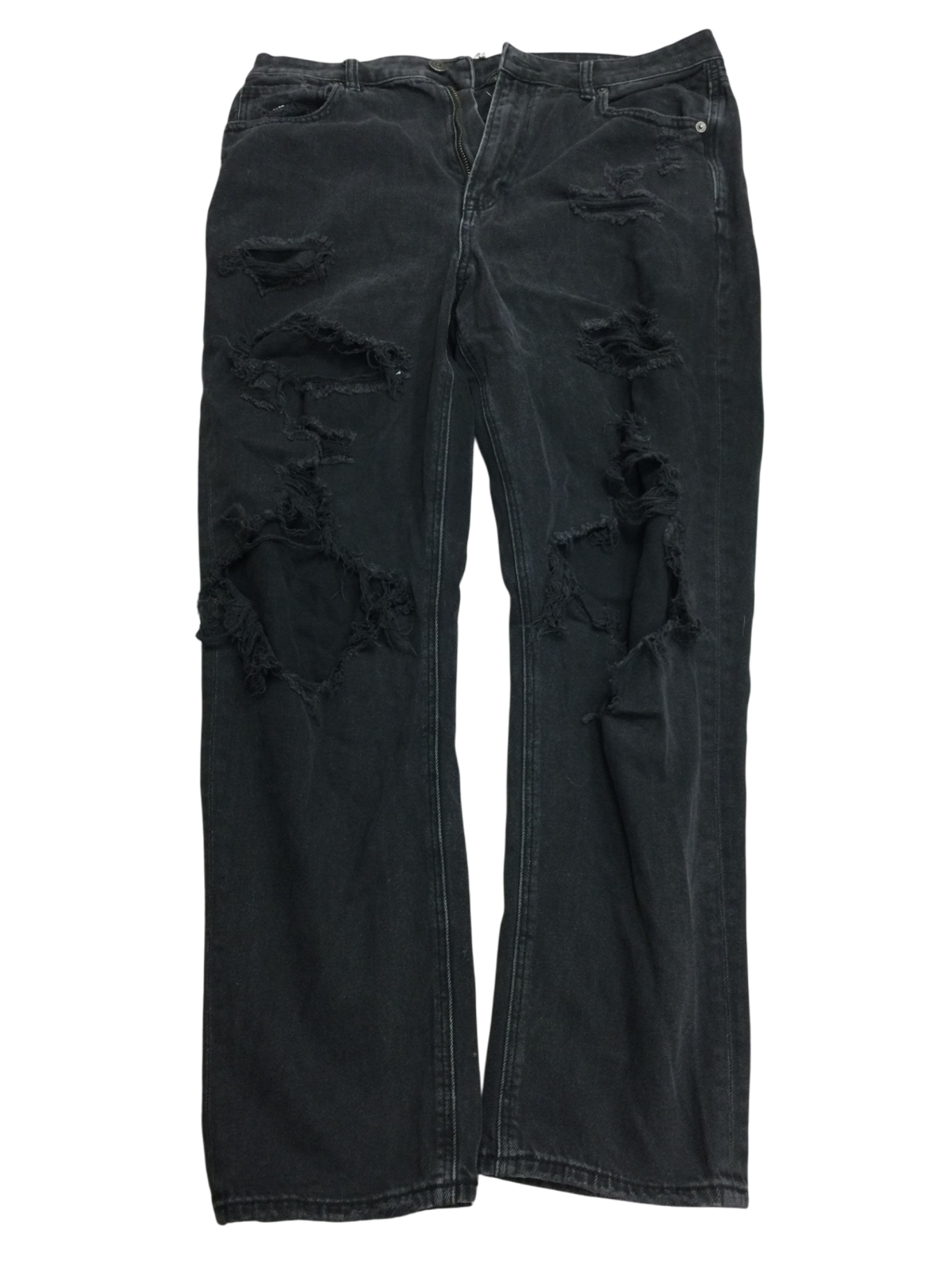 American Eagle Wide Leg Jeans Womens 12 Black