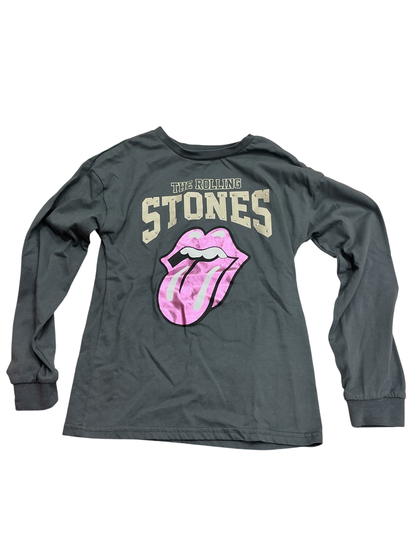 The Rolling Stones Longsleeve 7-8Y Grey and Pink