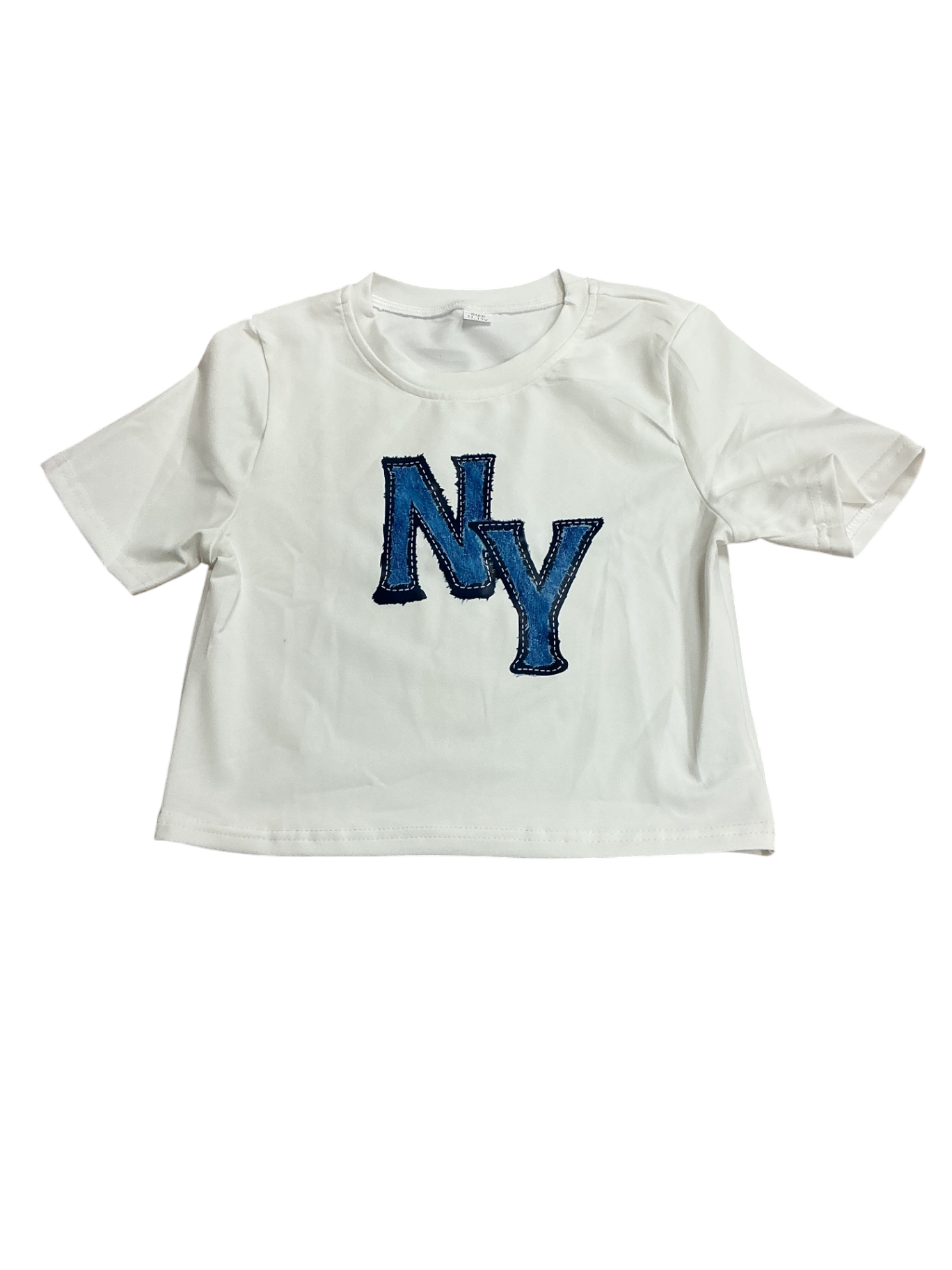 Shein T-Shirt 11-12Y White w NY logo