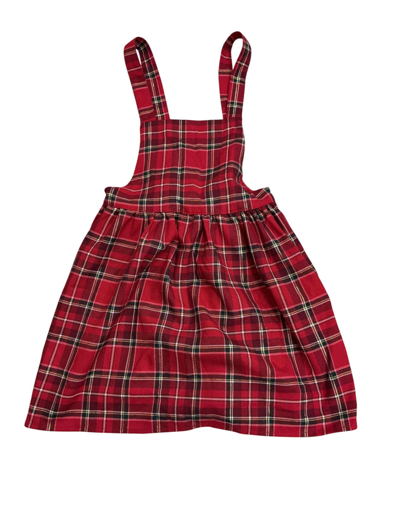 H&M Dress 6-7Y Red Plaid 