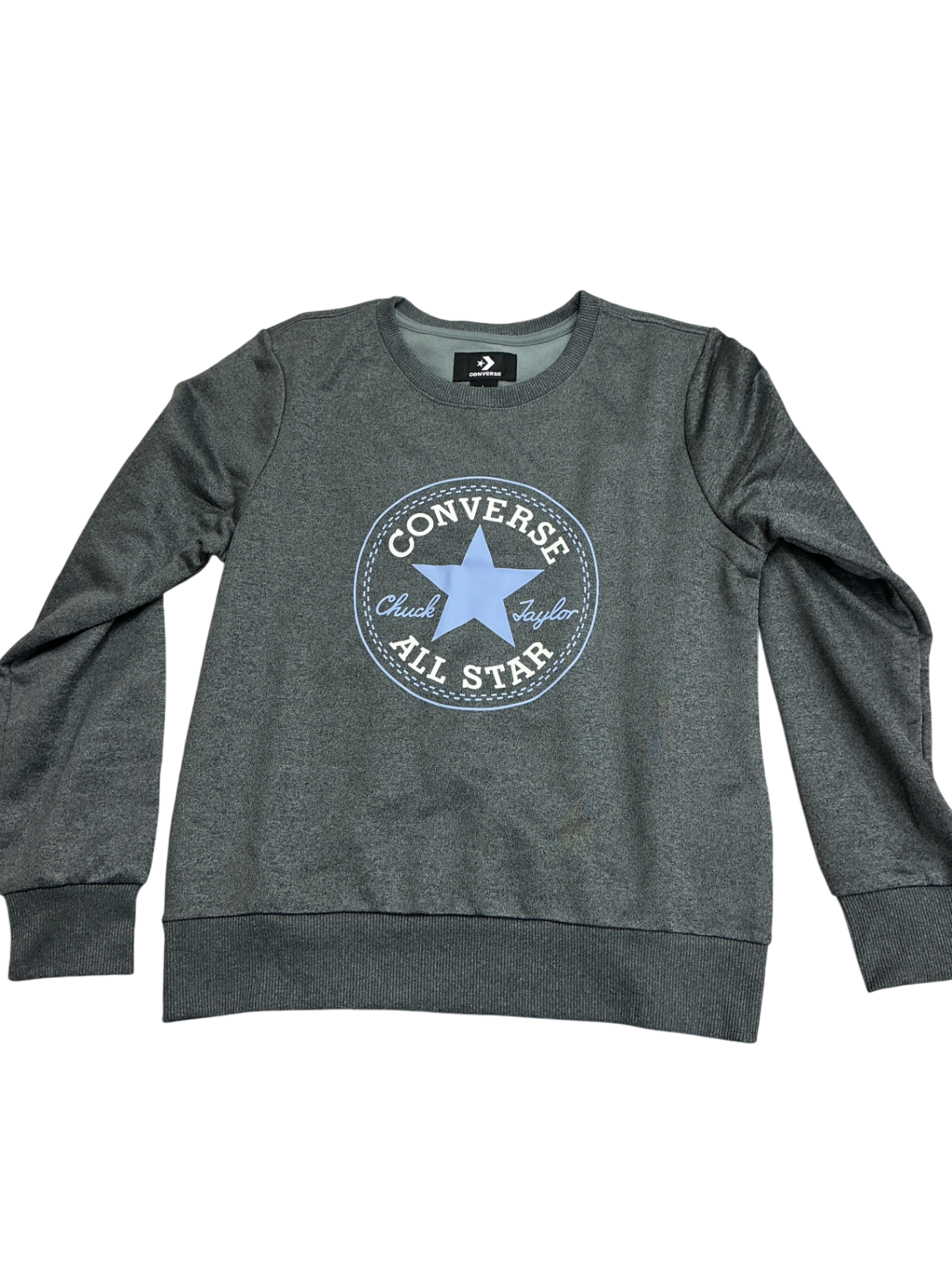 Converse Crewneck Sweatshirt 12-13Y Gray, Purple