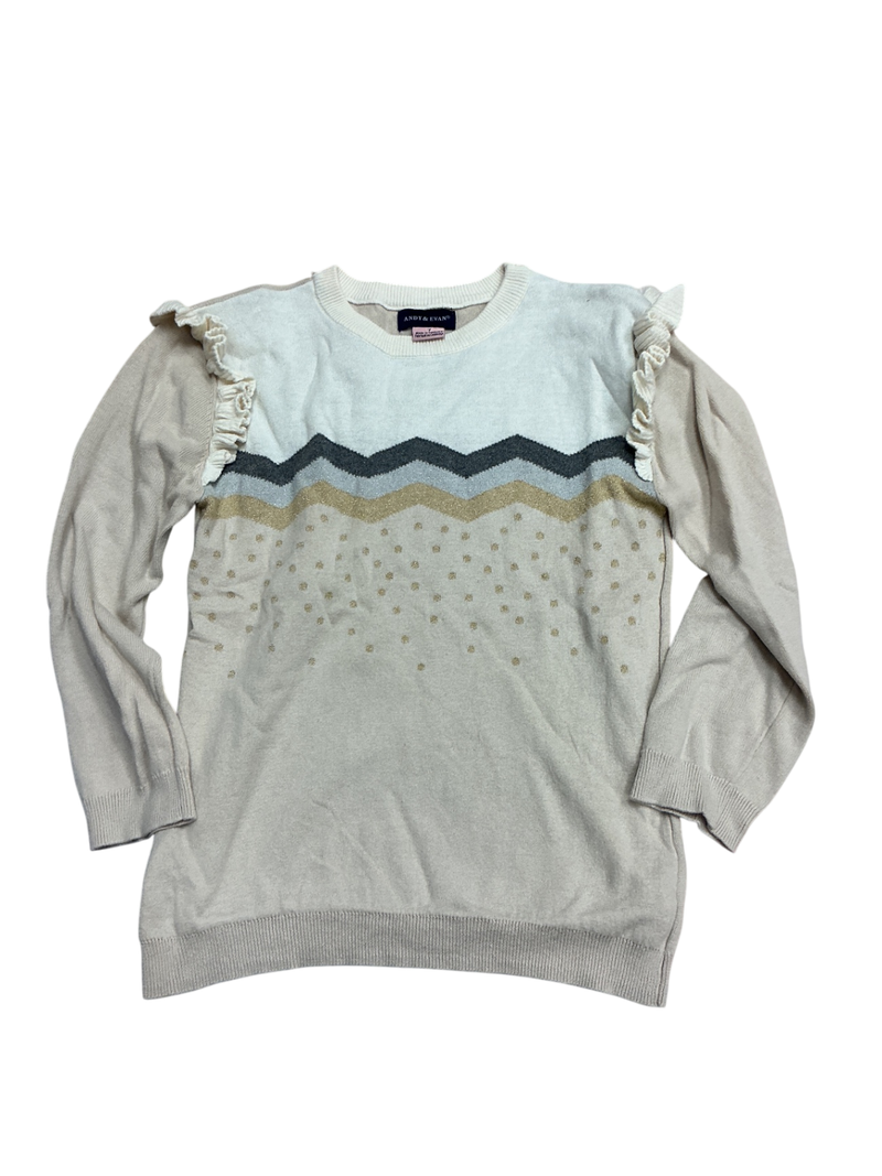 Andy & Evan Sweater 7Y Cream and beige