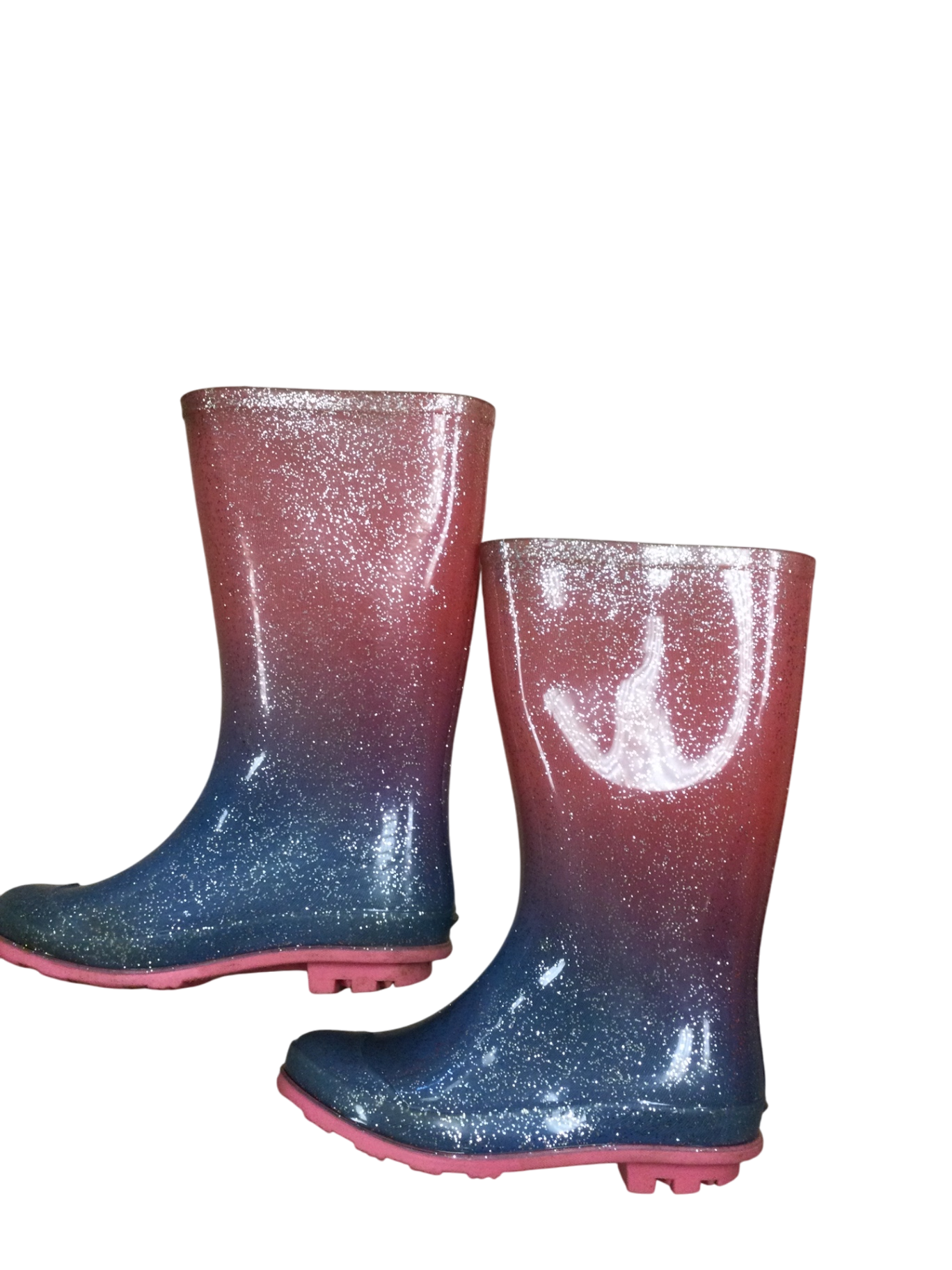 Rubber Boots 13c Pink, Blue, White (glitter)