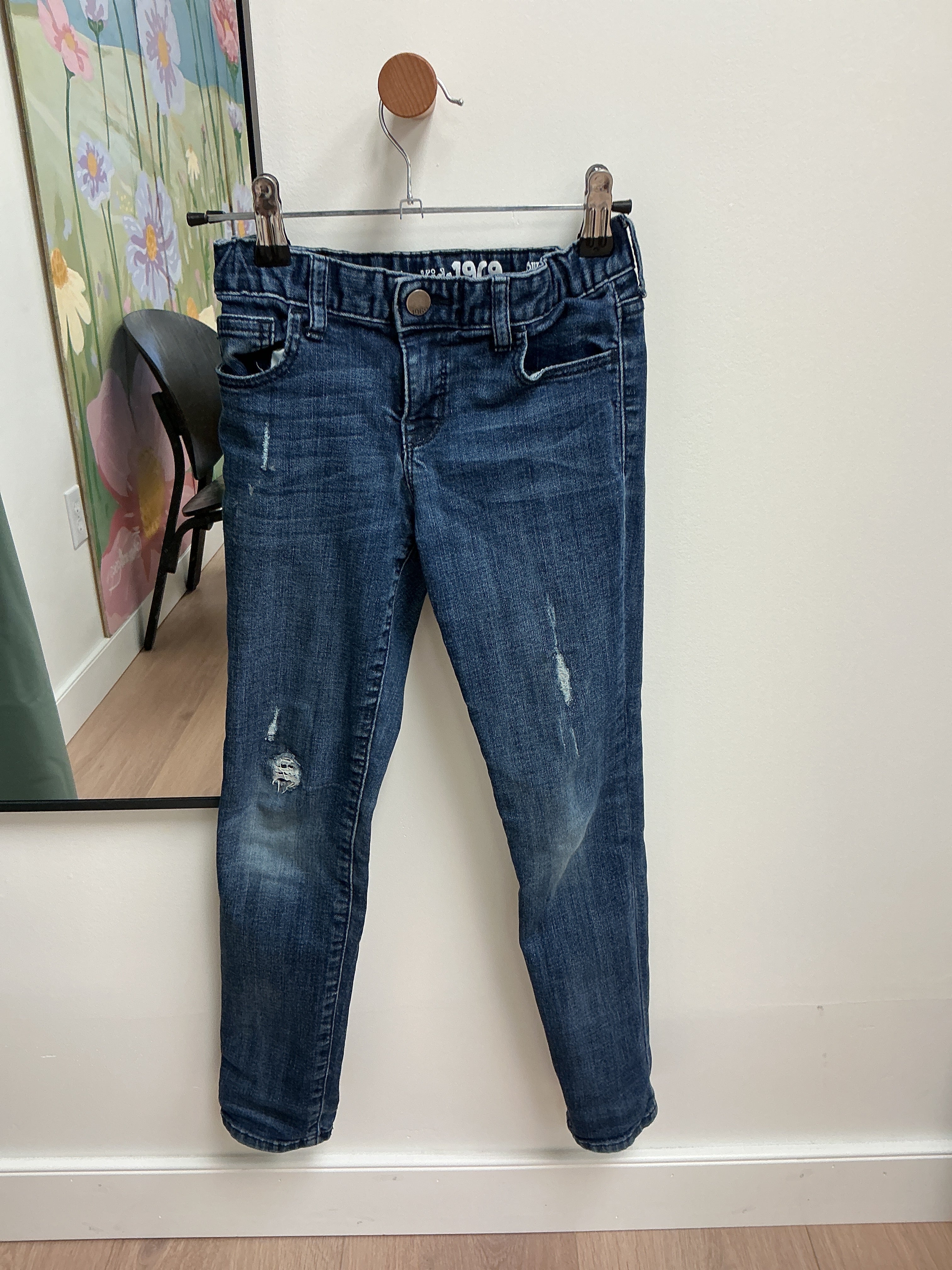Gap super skinny blue jeans size 8