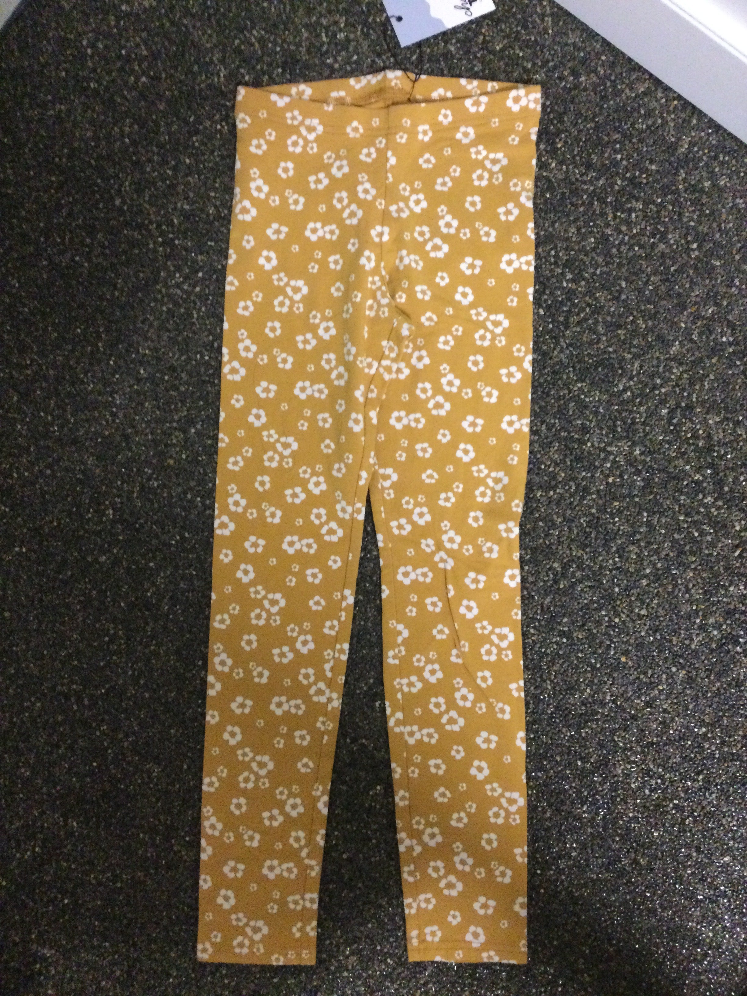Old navy mustard flower leggings 10-12