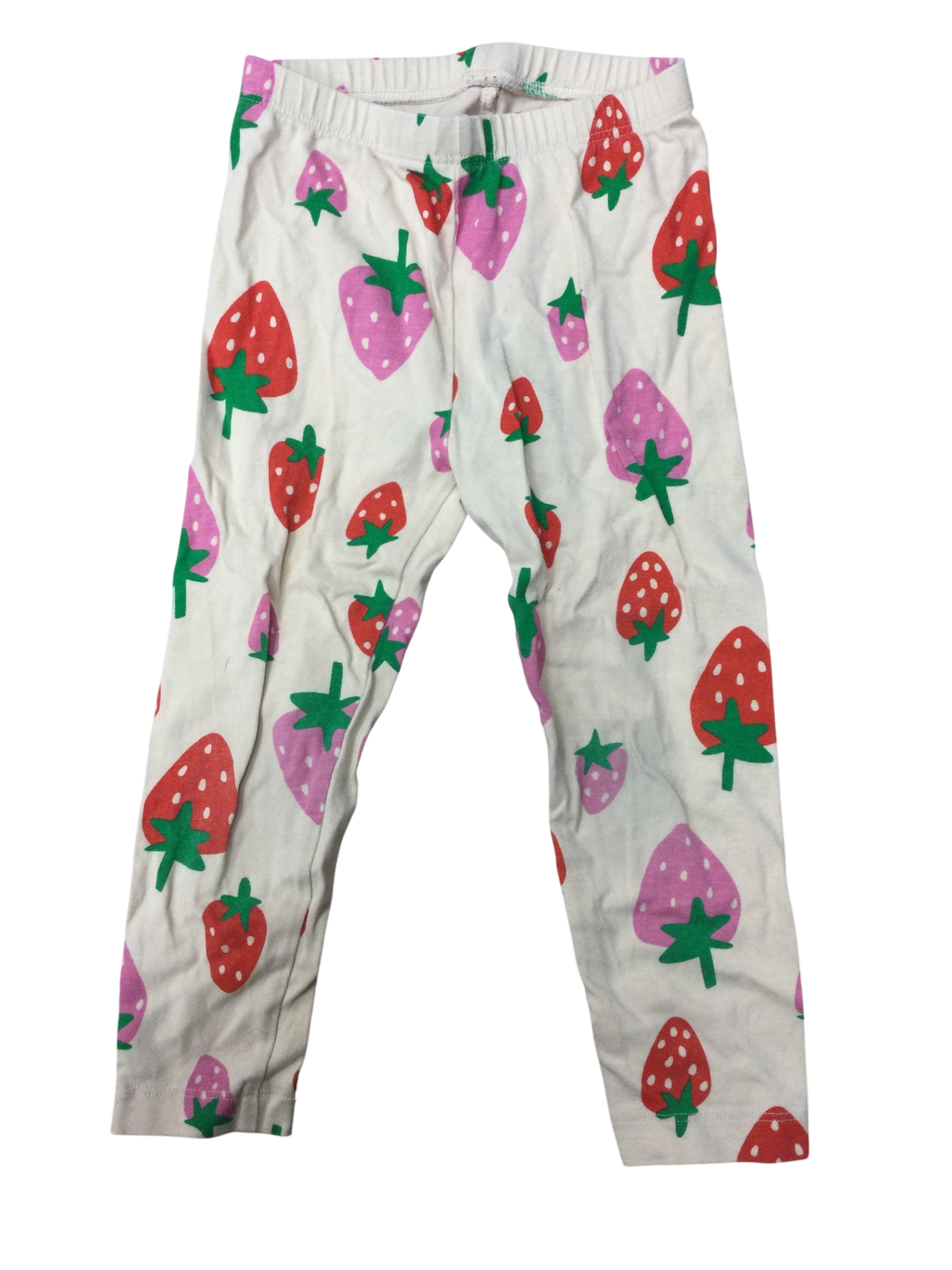 Old Navy Leggings 2T Beige Strawberries