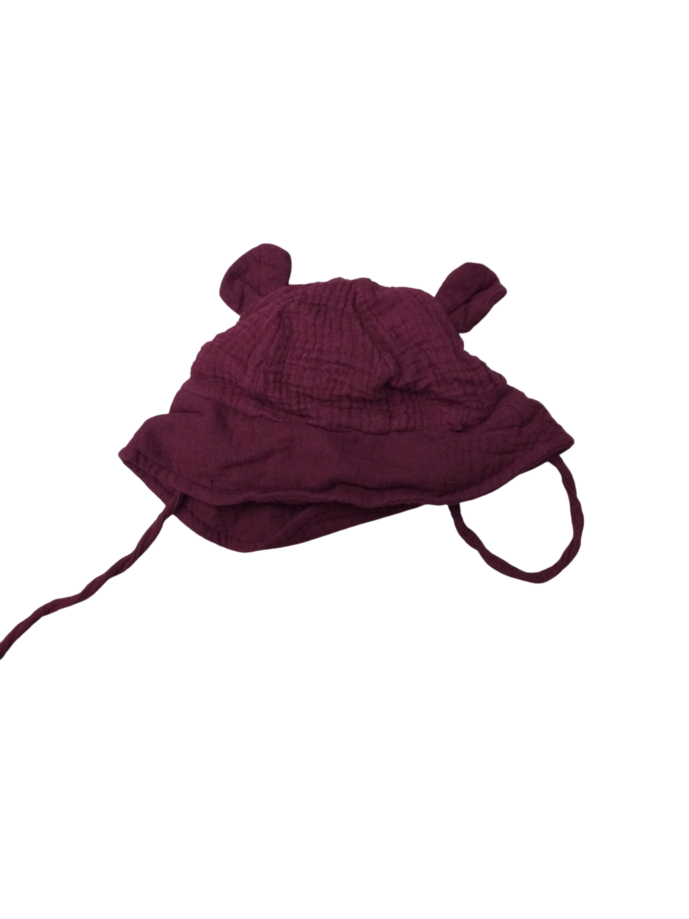 Baby Bear Hat 12-18M Burgundy