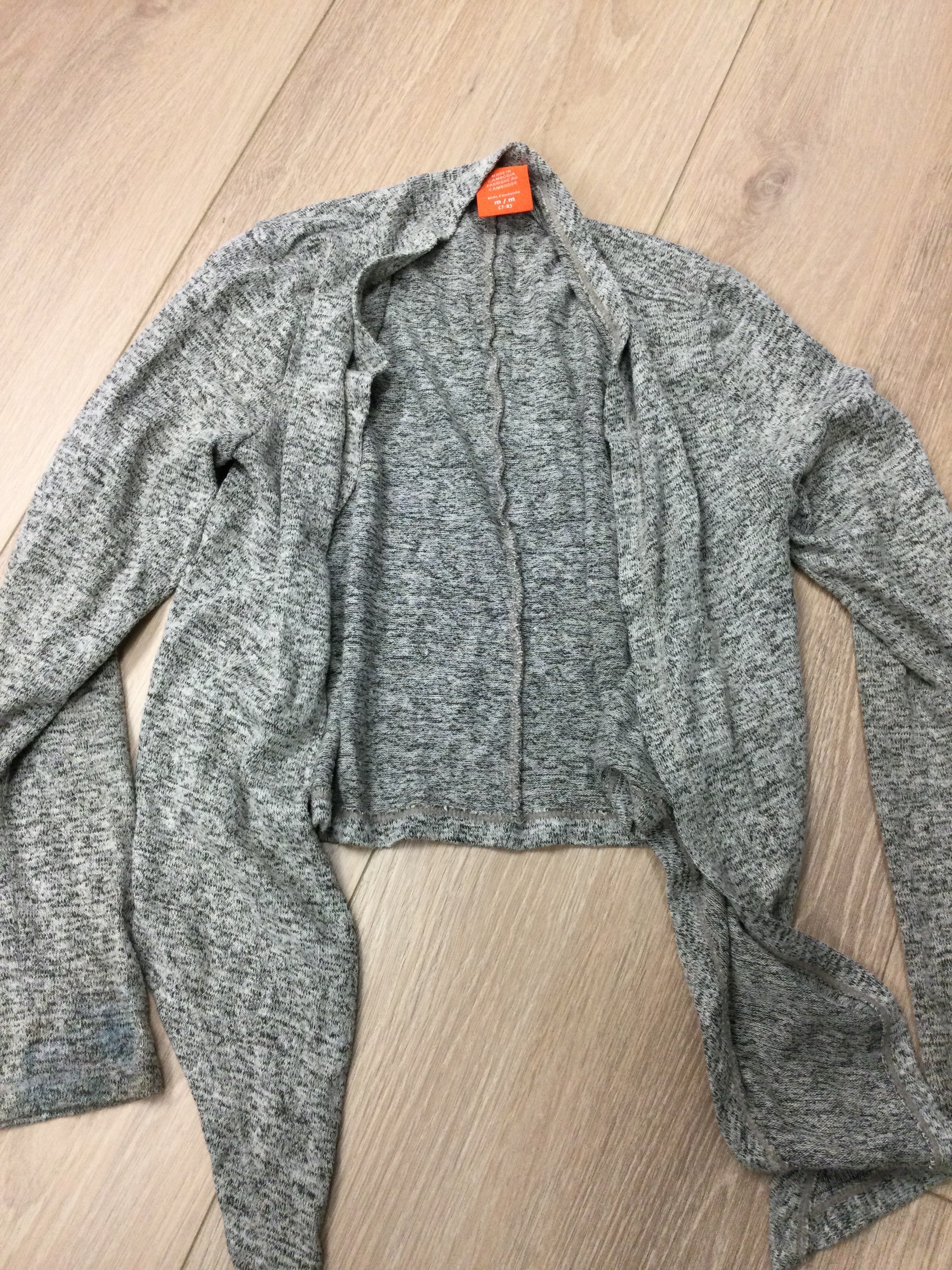 Joe Fresh grey cardigan 7-8Y