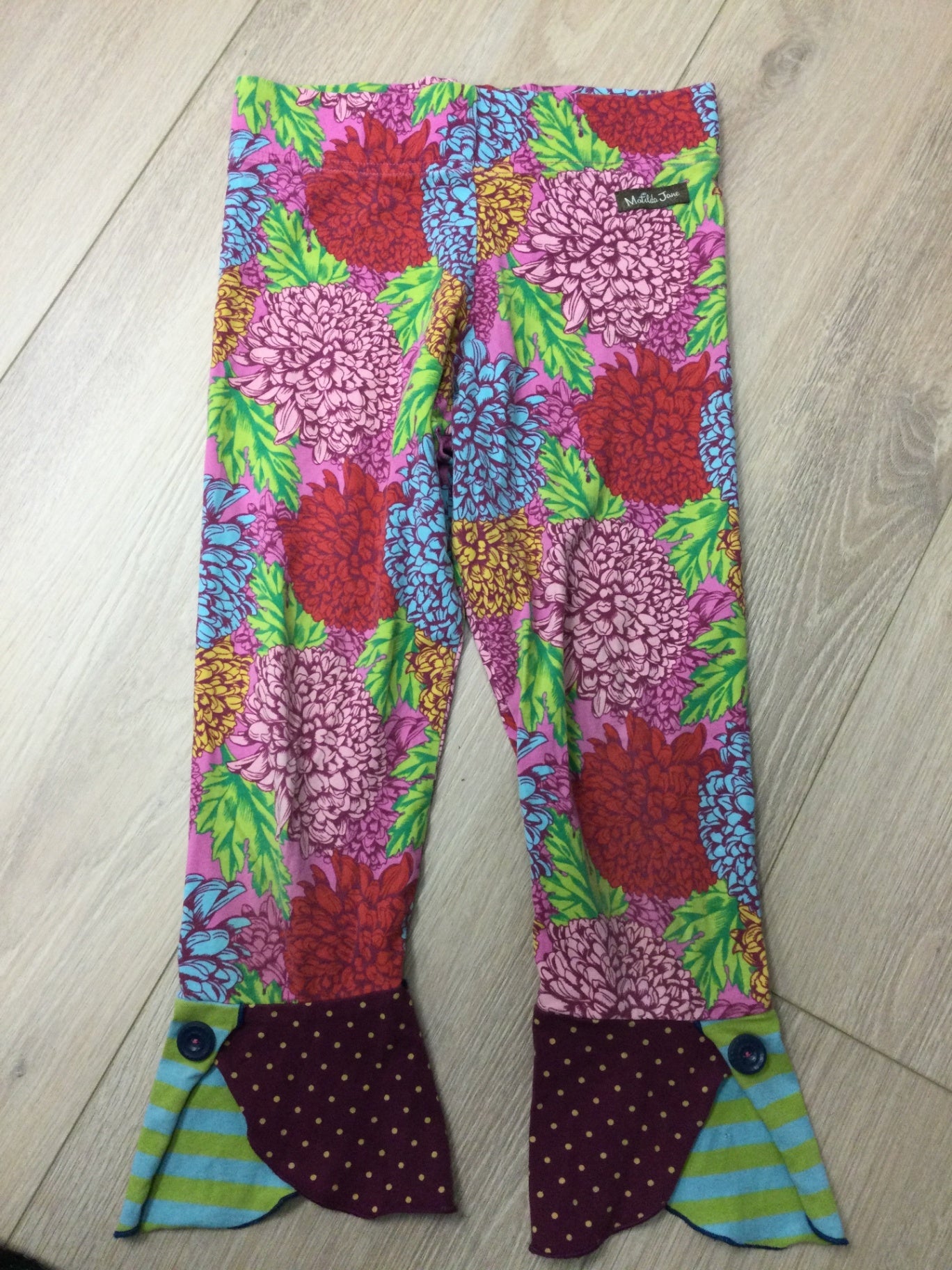 Matilda Jane Floral leggings flare 8Y