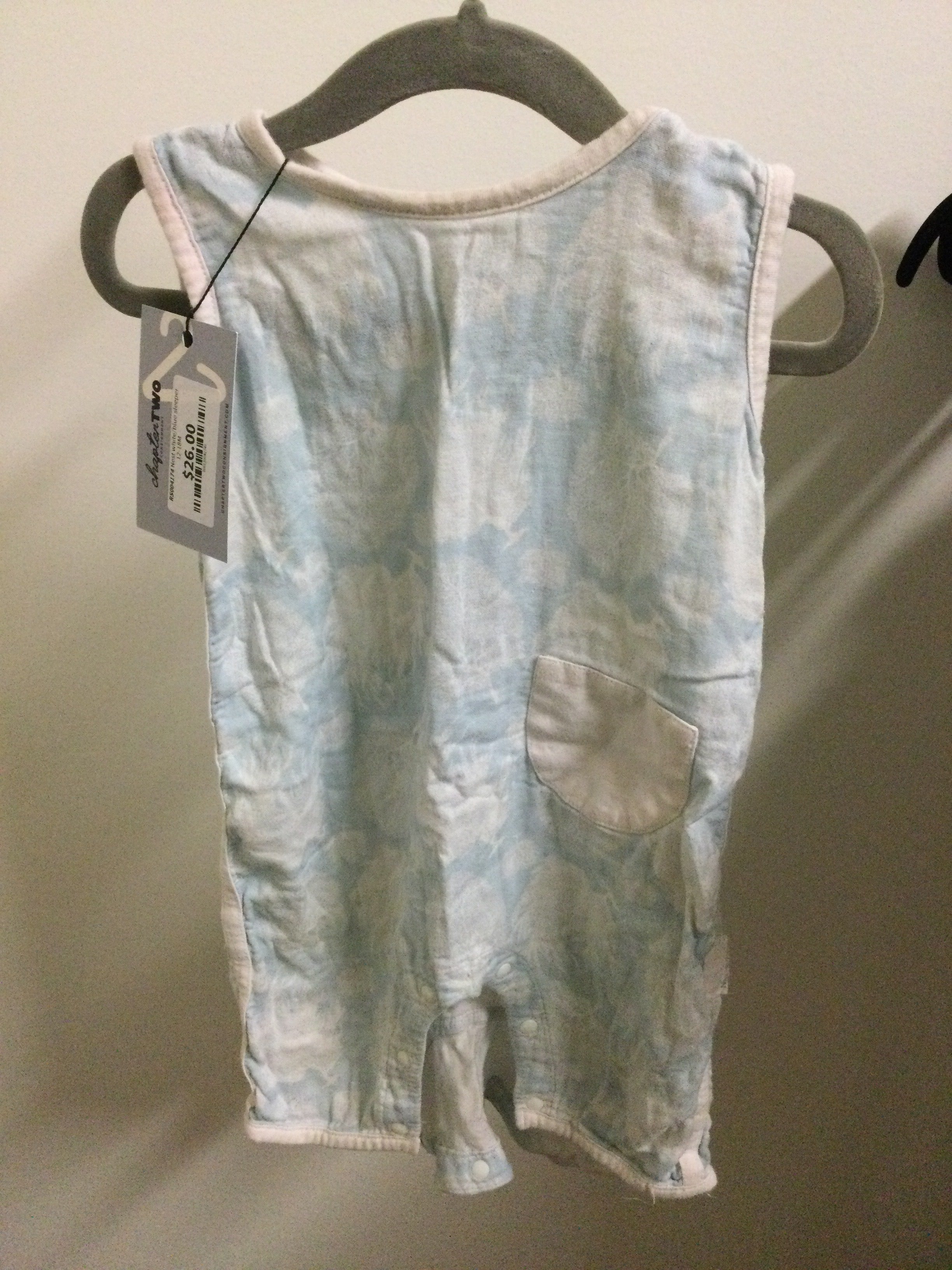 Nest white/blue sleeper 12-18M