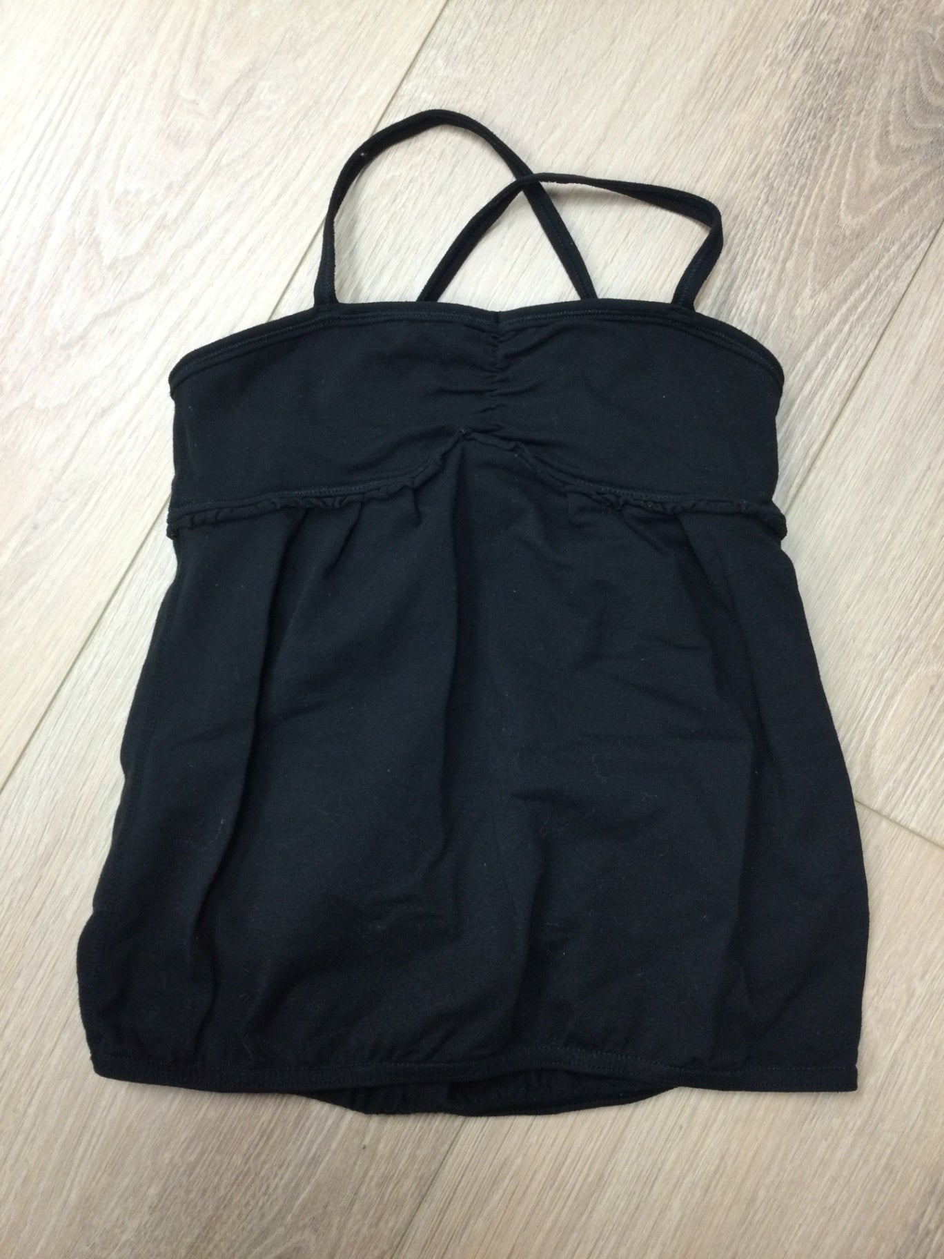 Ivivva black lined tanktop 6Y