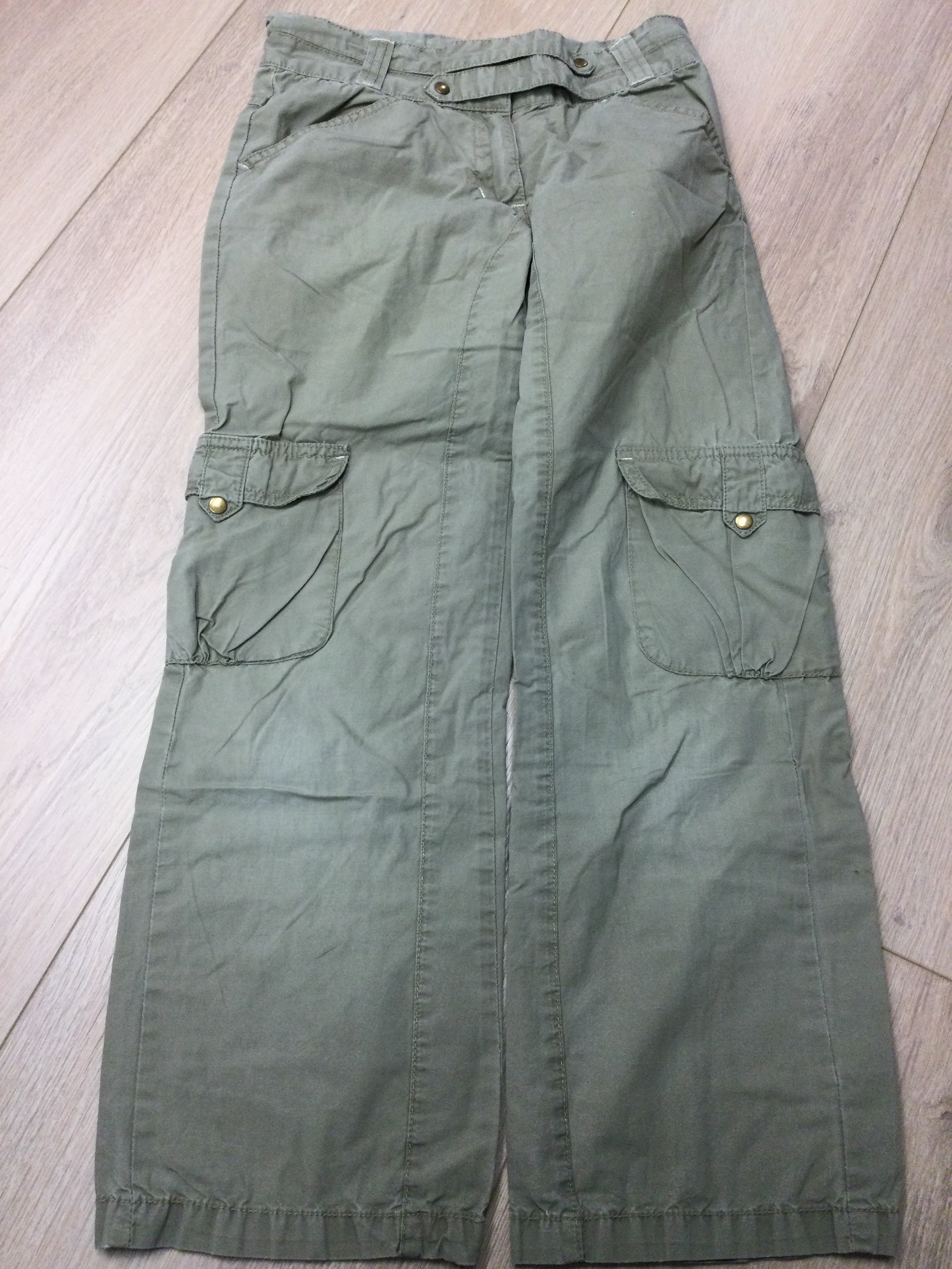 Orchestra green cargo pants 6-8Y