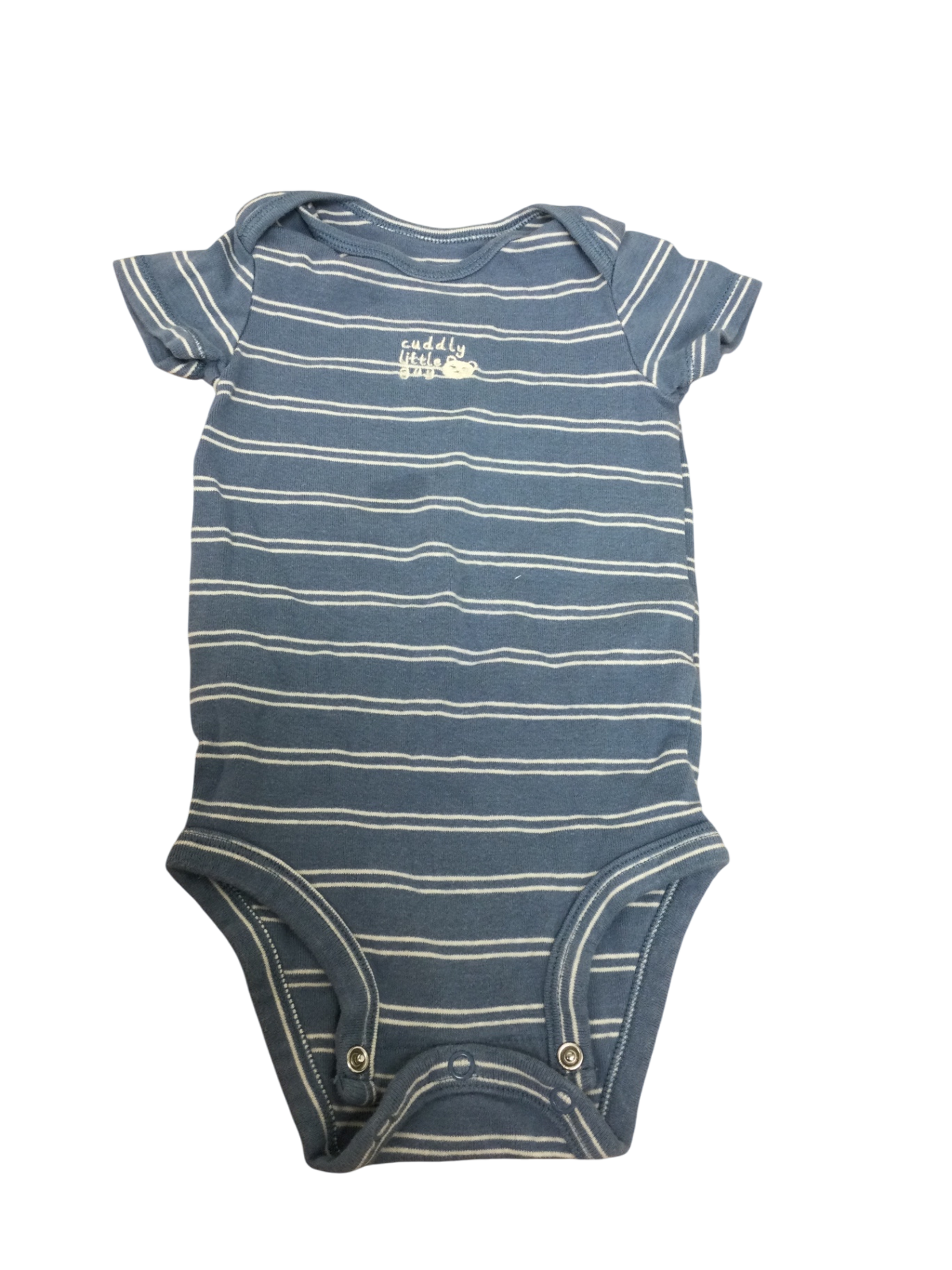 Carter's Baby Bodysuit 12M Blue with white stripes