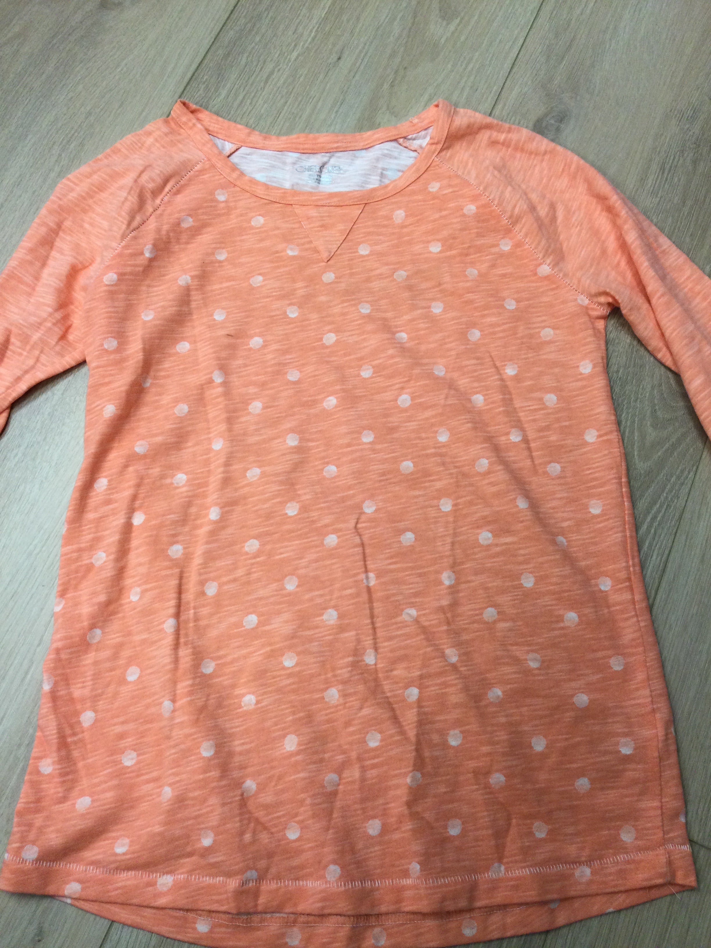 Cherokee pink dotted longsleeve 14-16Y