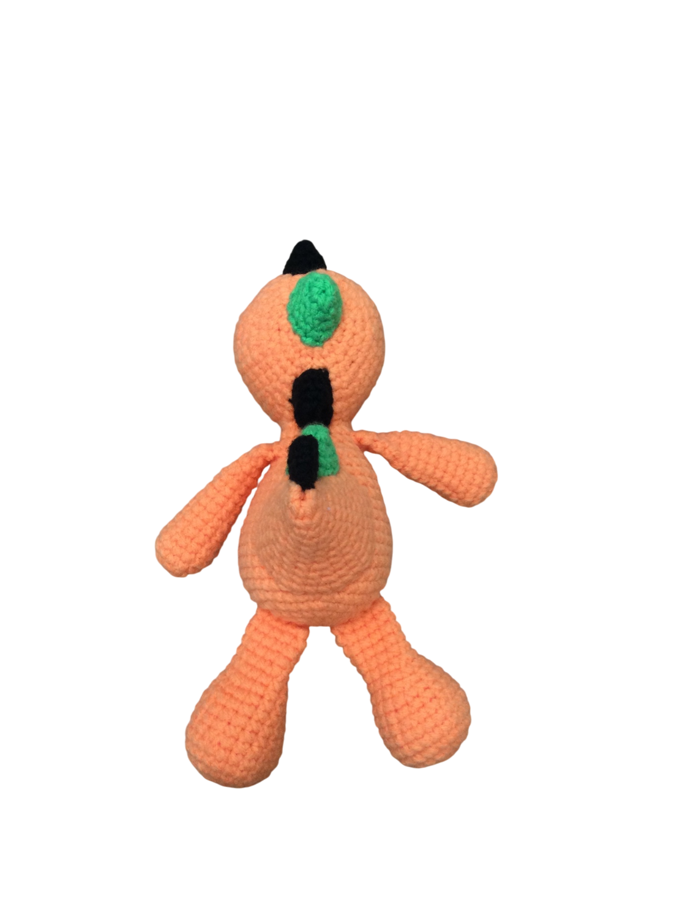 Yarnlings Dinosaur Orange black and green