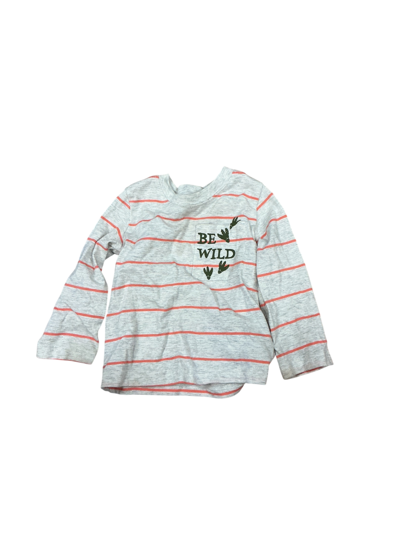 Carter's Baby Sweater 12M Gray with red stripes