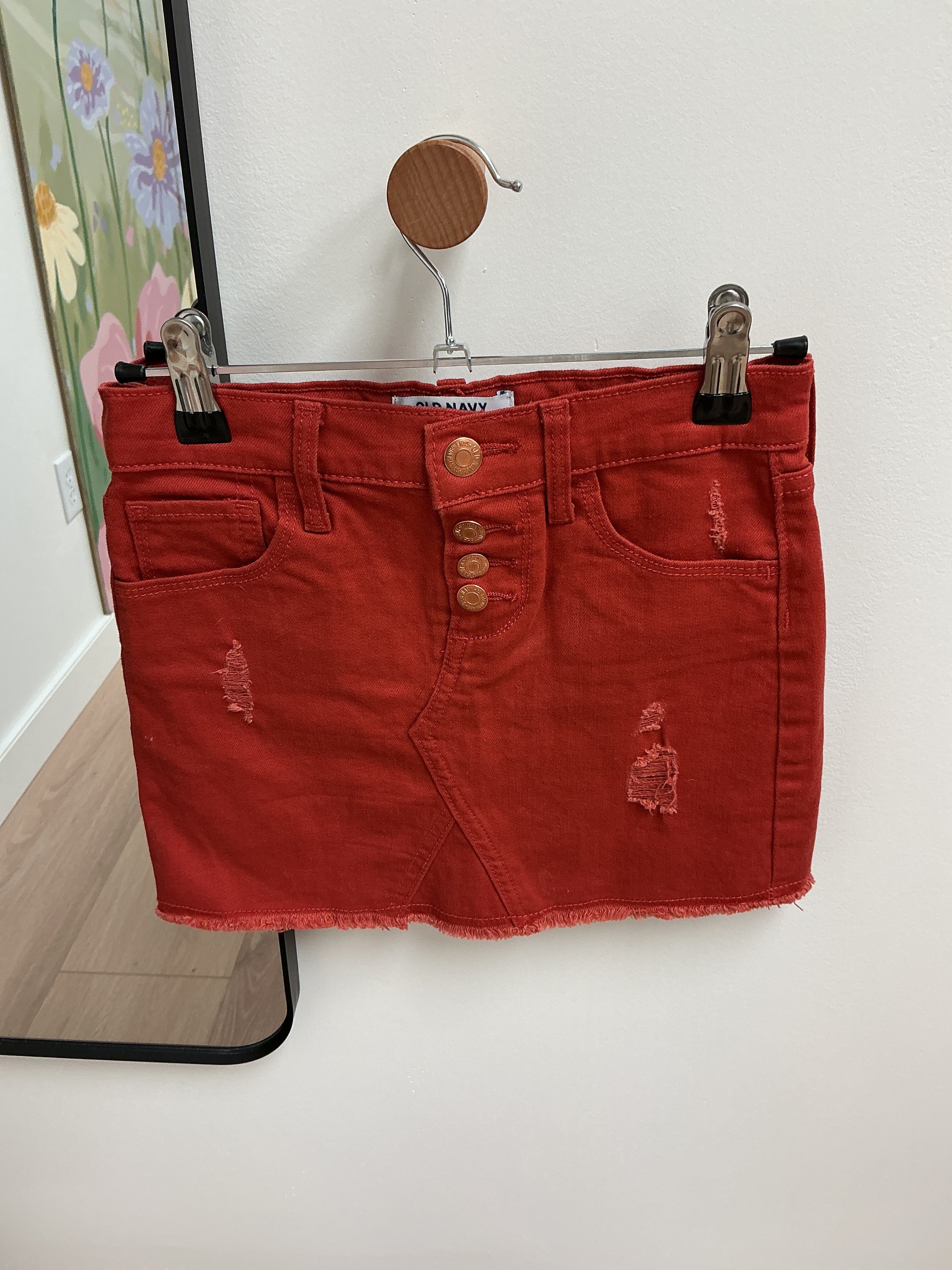 Old Navy orange skirt 6/7