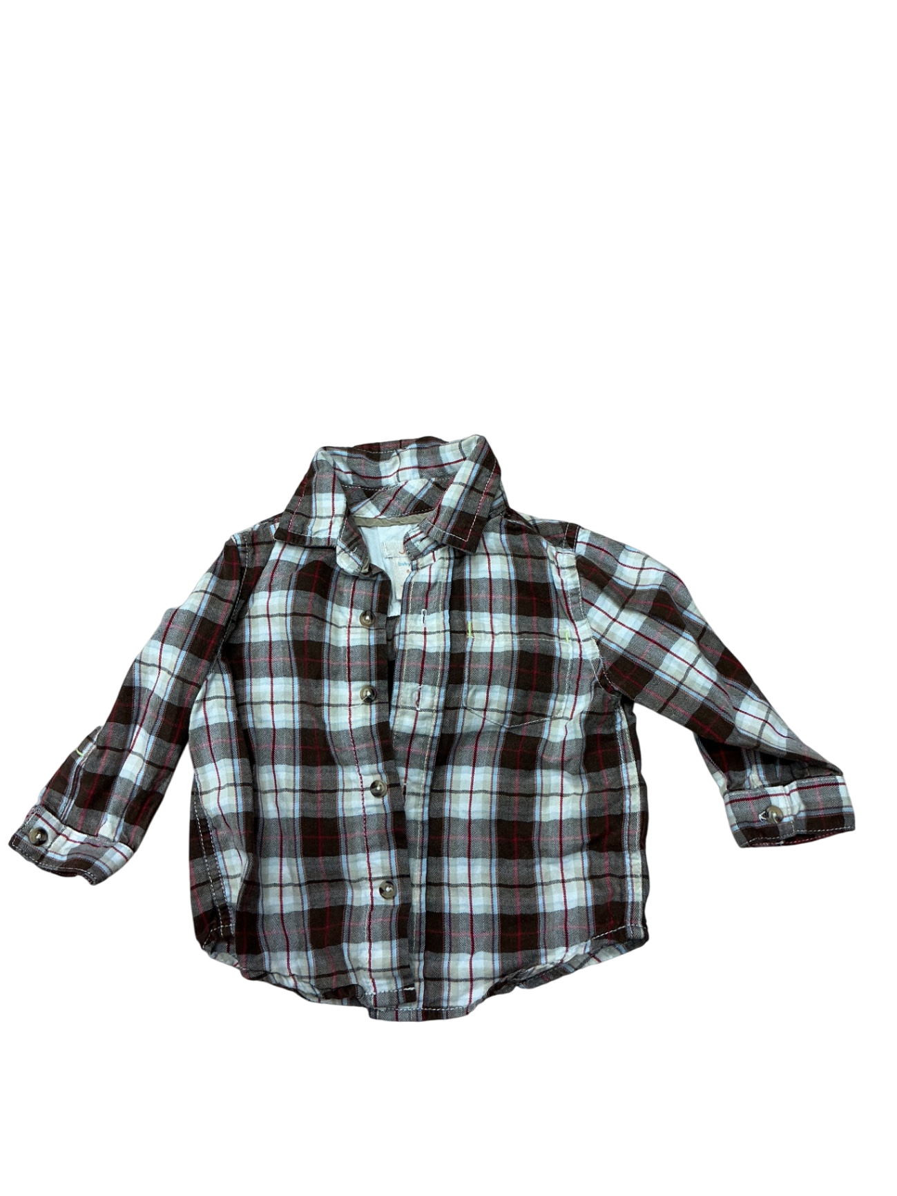 Joe Fresh Baby long sleeve 6-12M Plaid