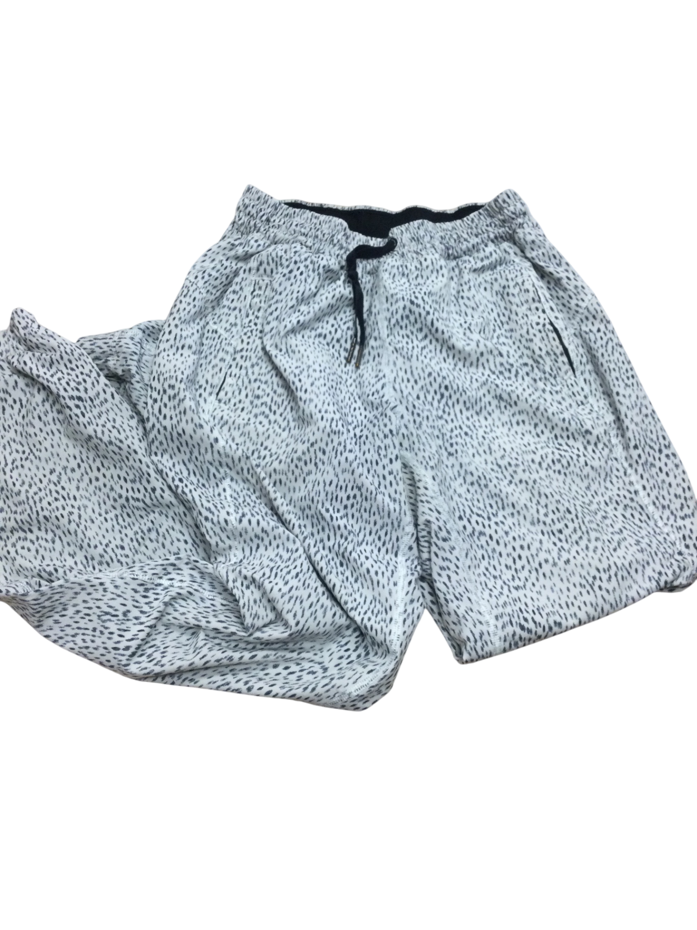 Track Pants Women’s Medium White with black speckles