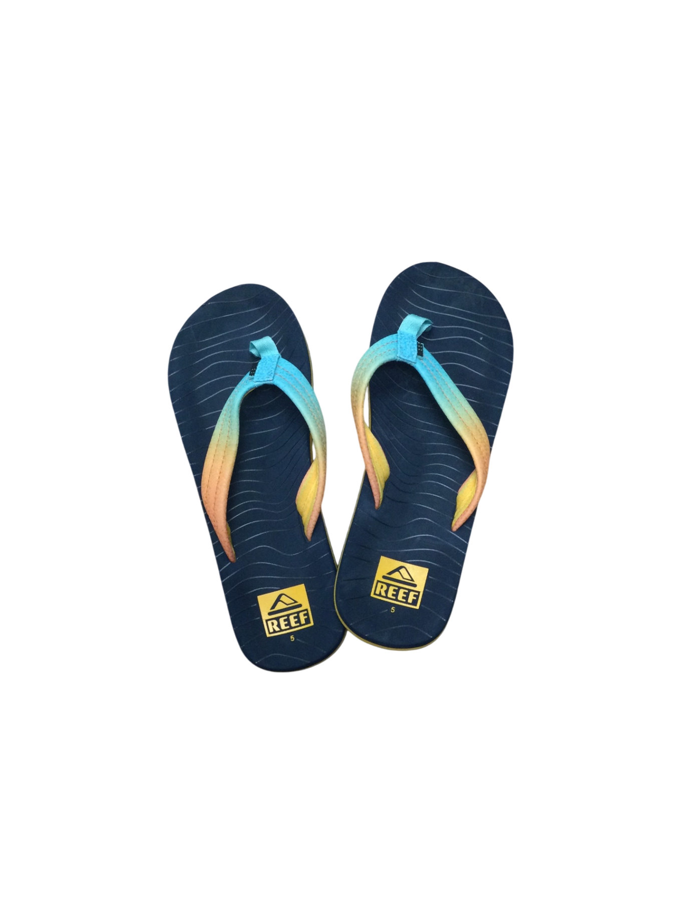 Reef Flip Flops 5 Multicolor (blue, yellow, orange, pink)