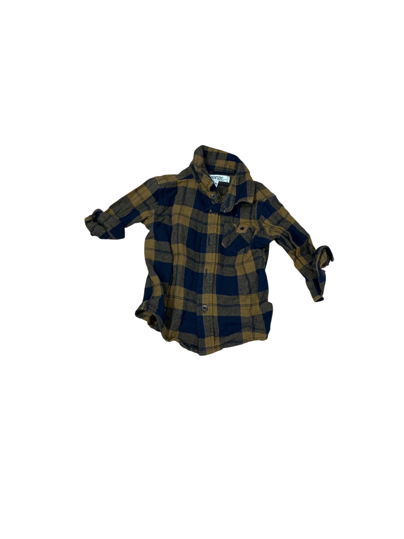 George Long sleeve 0-3M Multicolor (Black and Mustard)