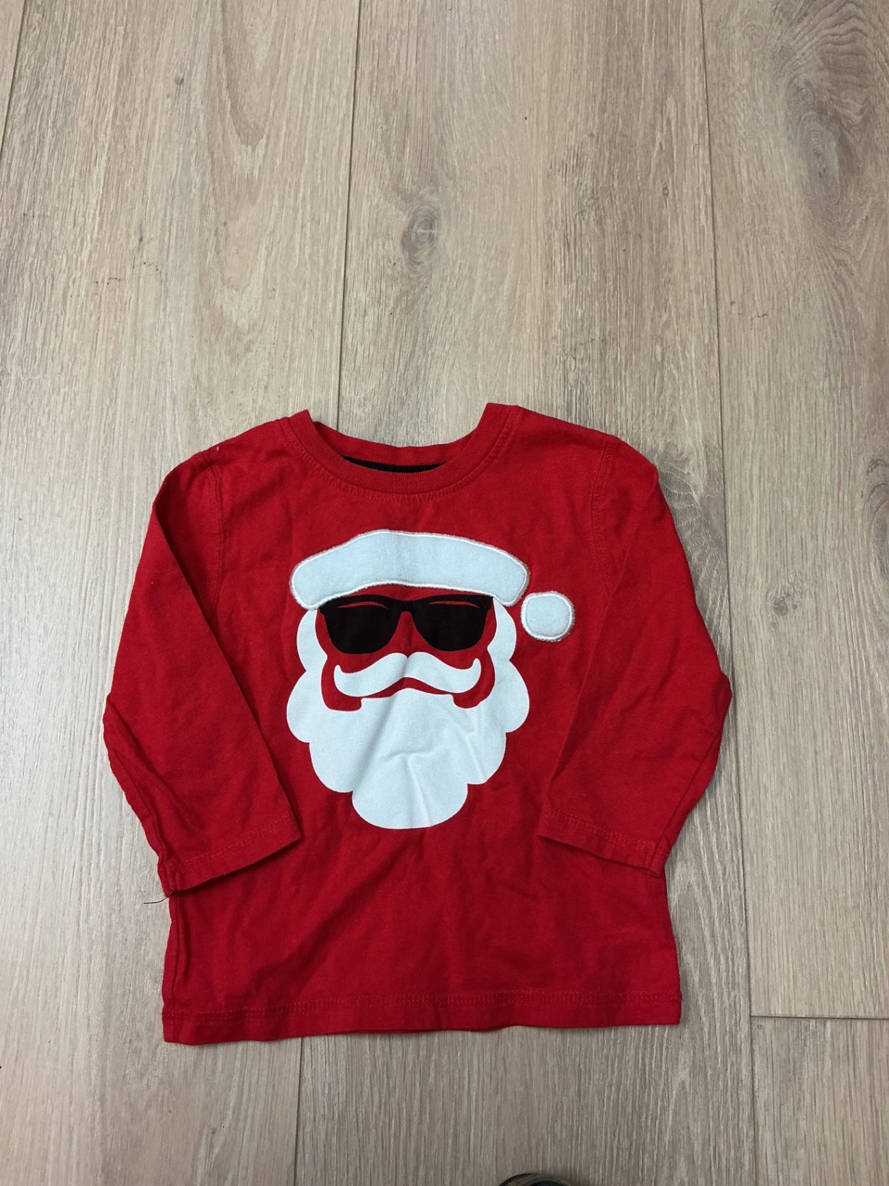 George long sleeve Santa 2T Red