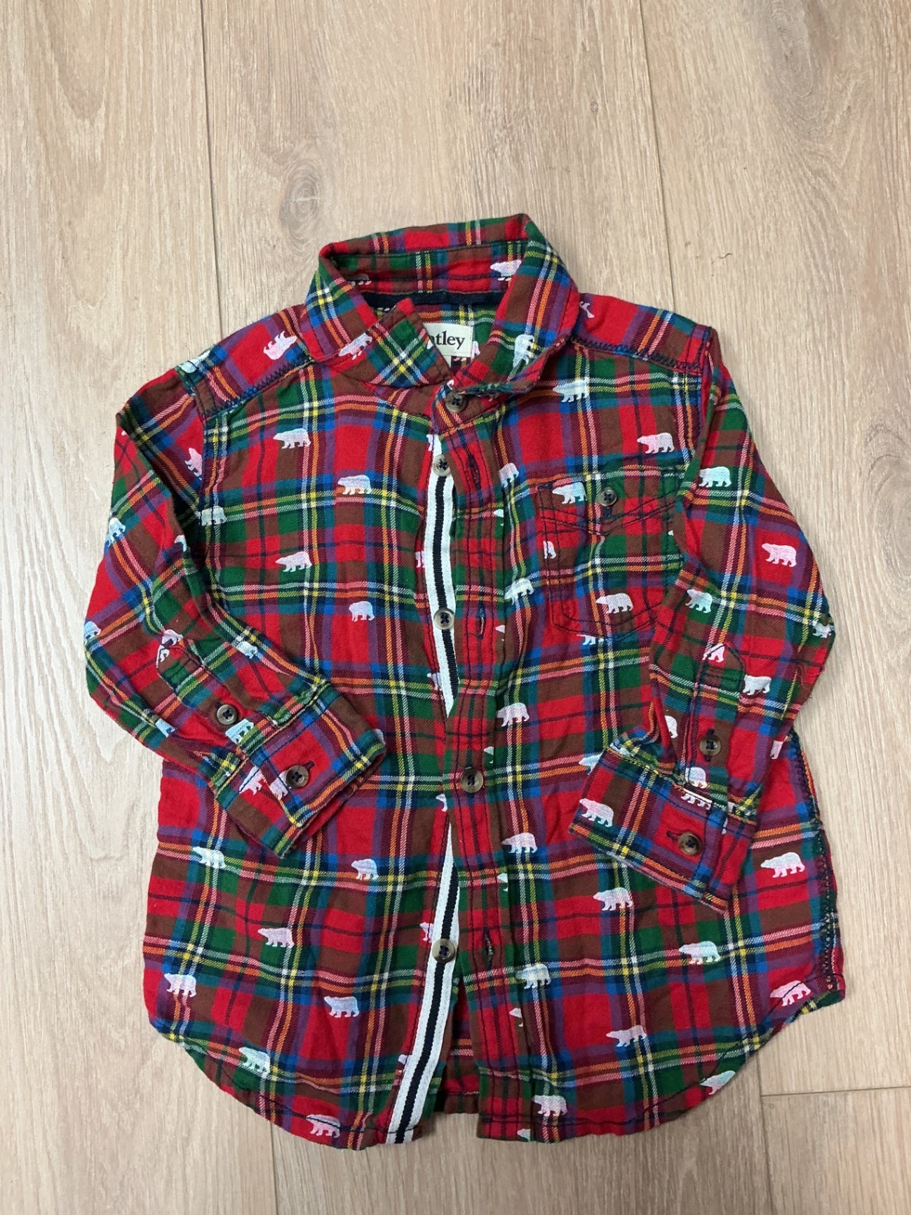 Hatley Buttoned long sleeve 3T plaid multicolour