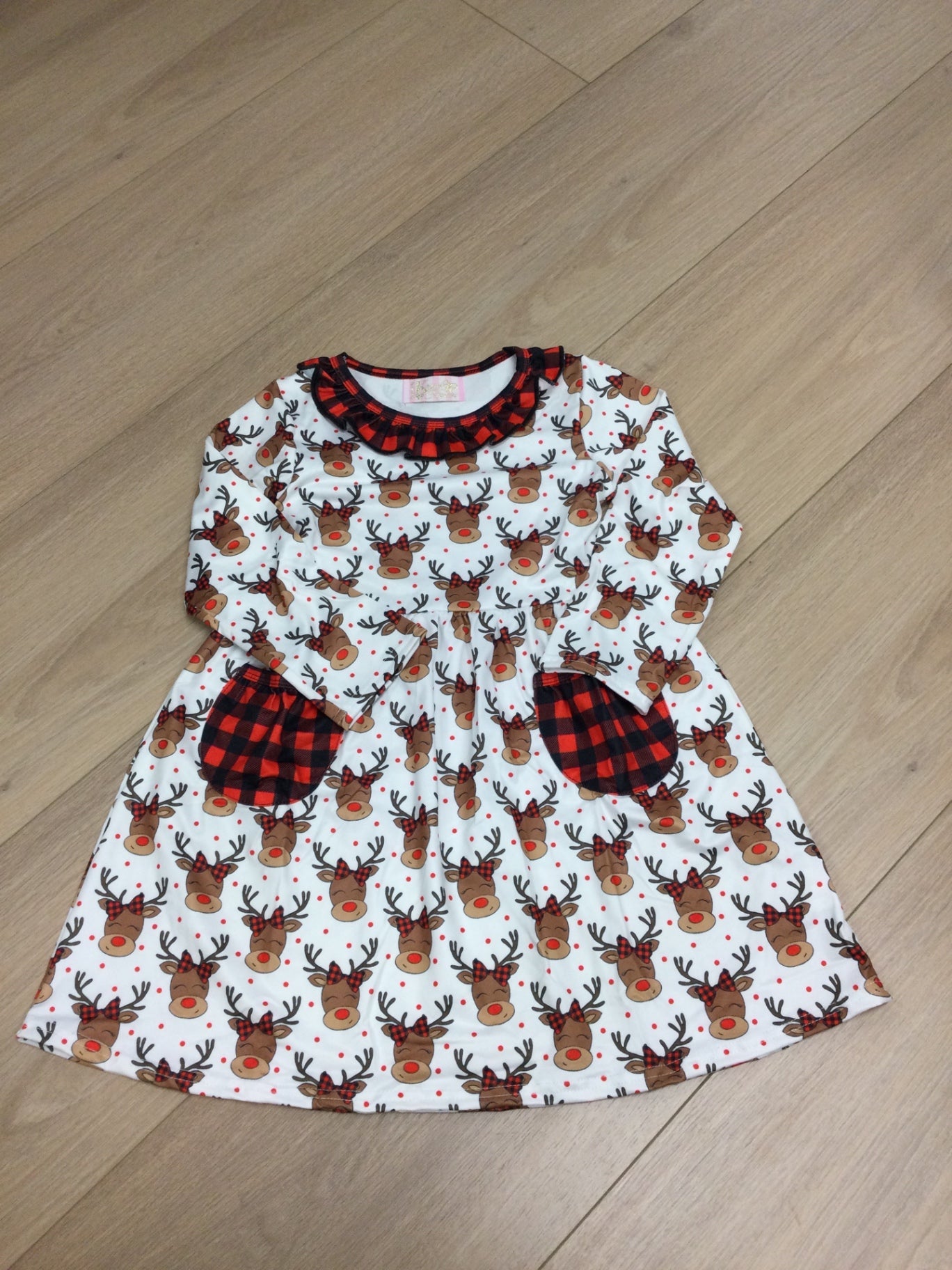 Kryssi Kouture Dress 5-6Y Reindeer