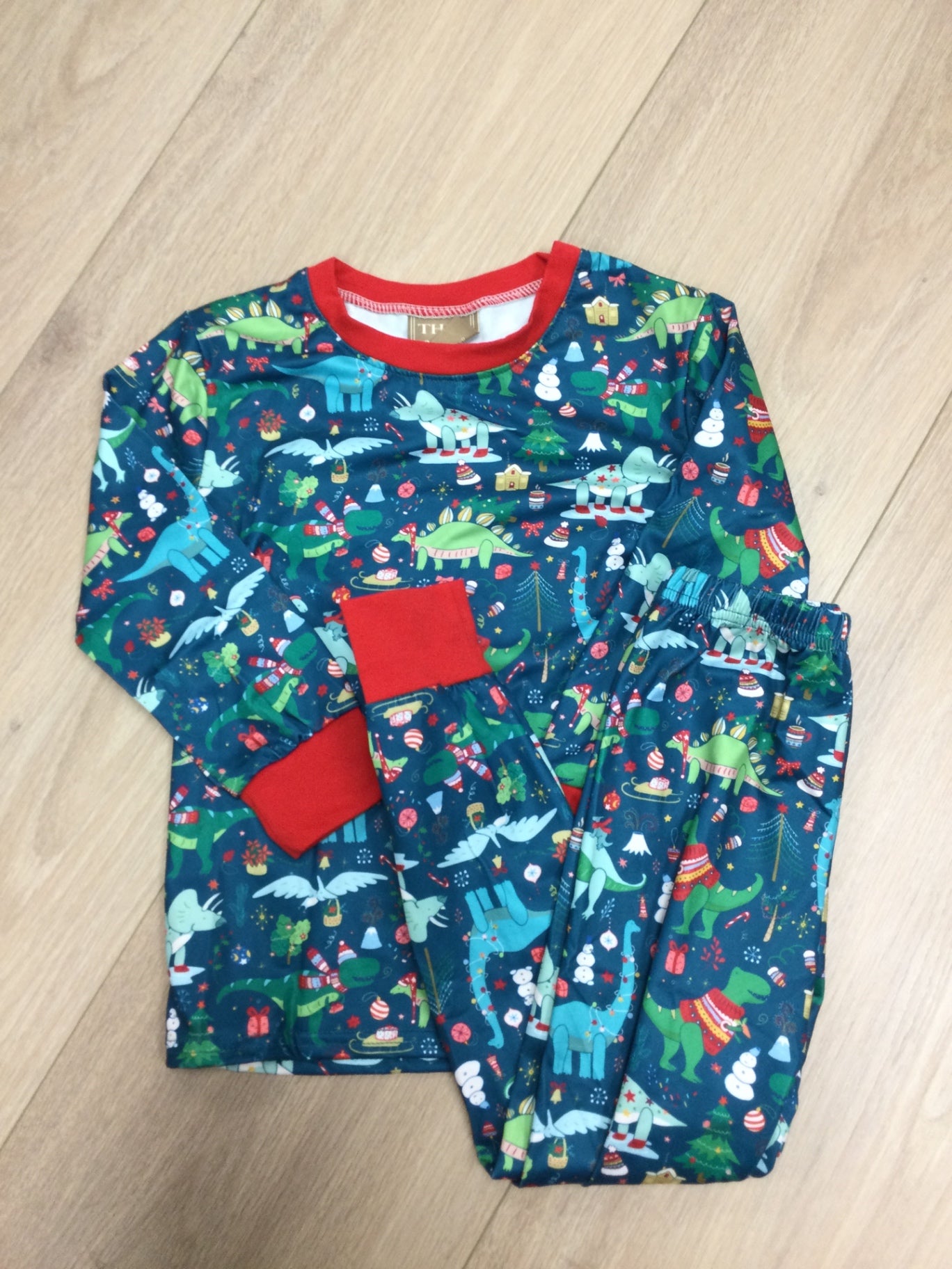 THEO & ME Pajama set 3-4Y Christmas Dinos
