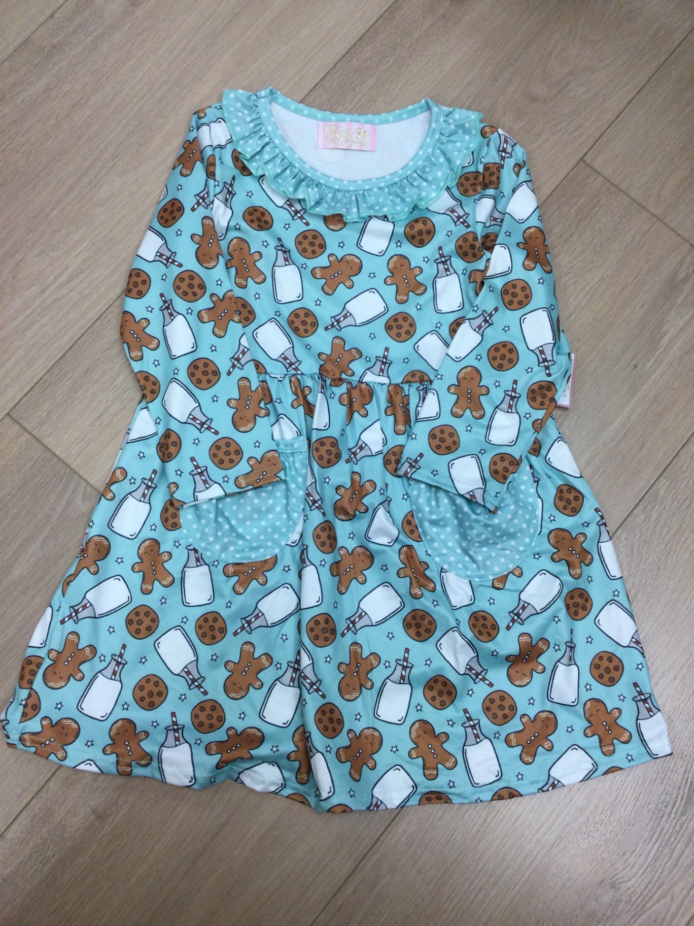 Kryssi Kouture Dress 4-5Y Blue cookies