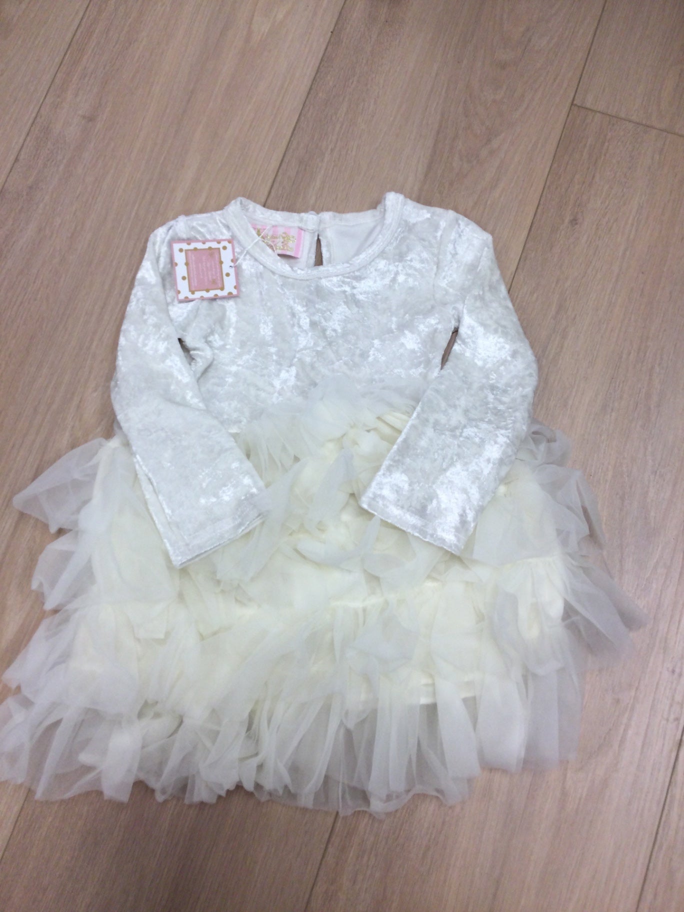 Kryssi Kouture Dress 3-4T White
