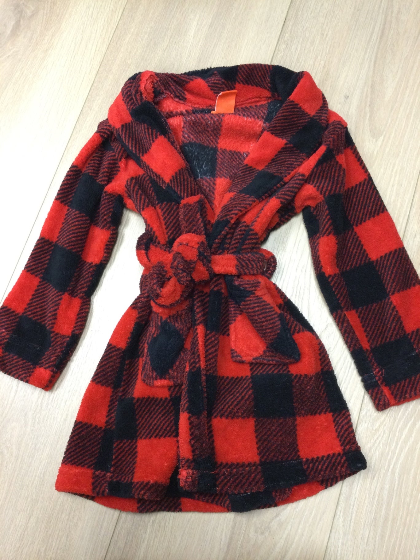 Joe Fresh kids robe 5Y Red and black