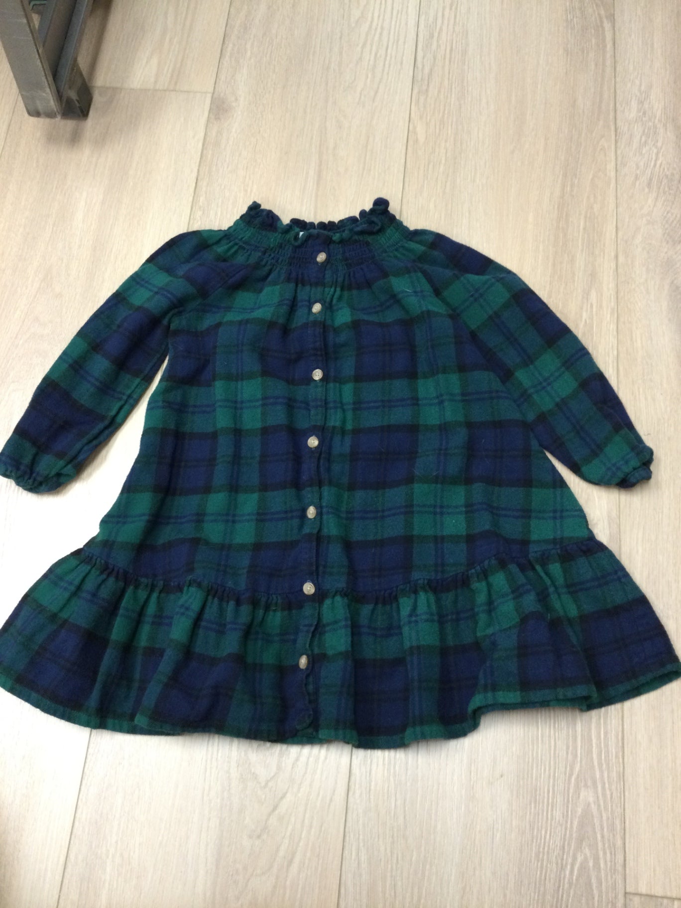 Old Navy Dress 5T Green plaid