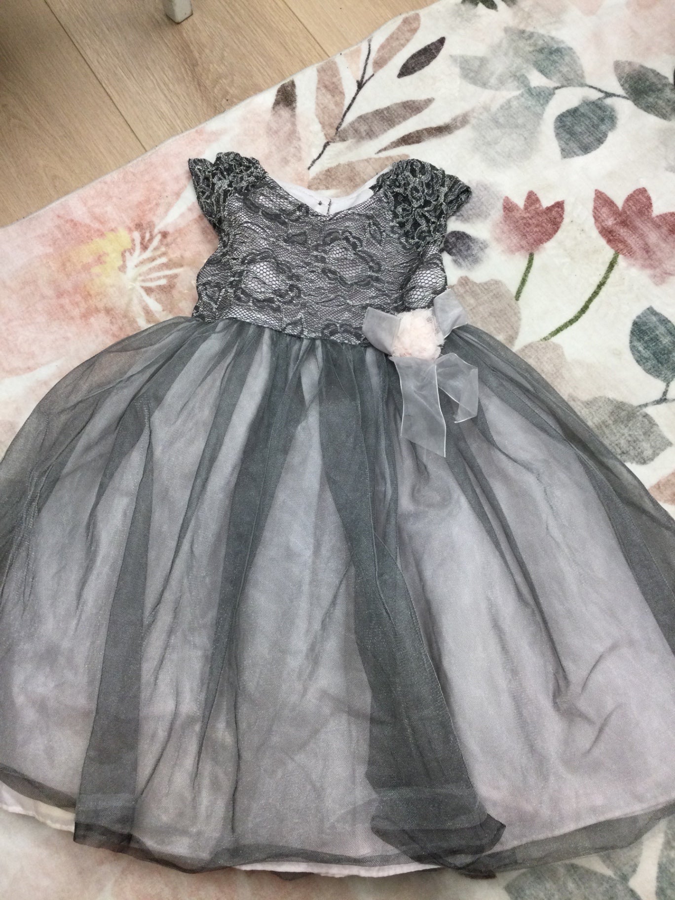 Marmellata Kids Dress 6X Gray