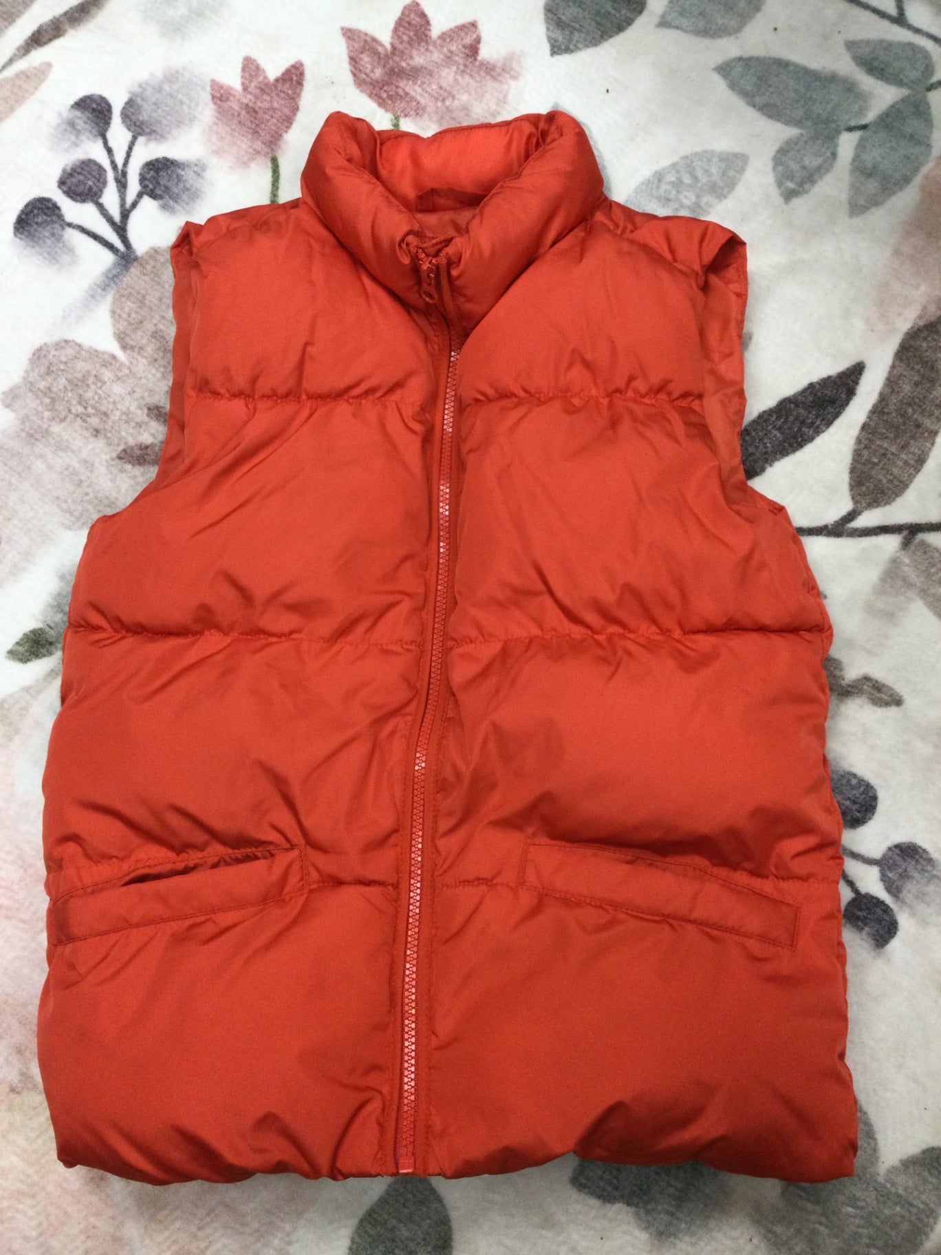 Old Navy Puffer Vest 10-12 Orange