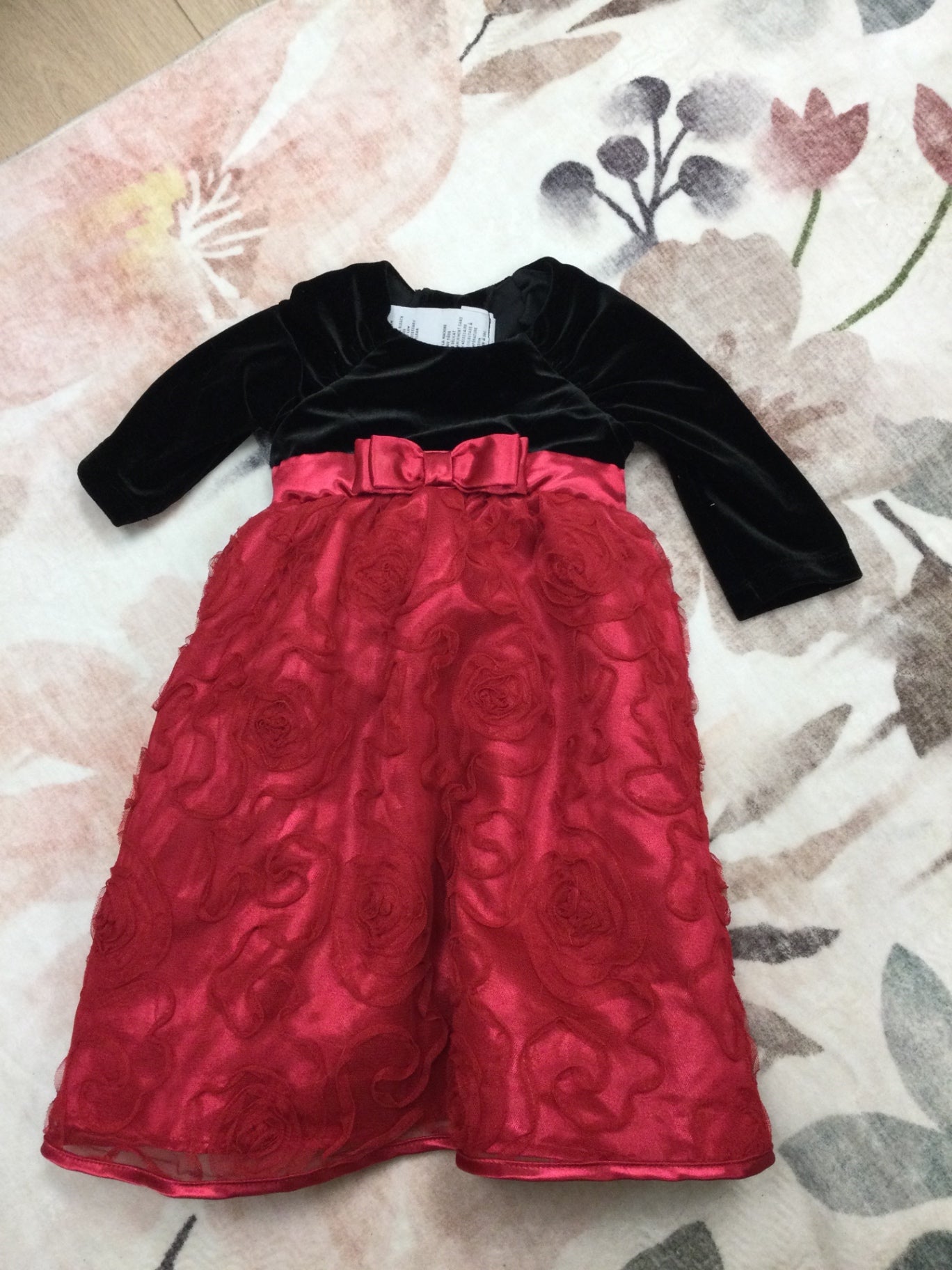 Jona Michelle Dress 4T Black and Red